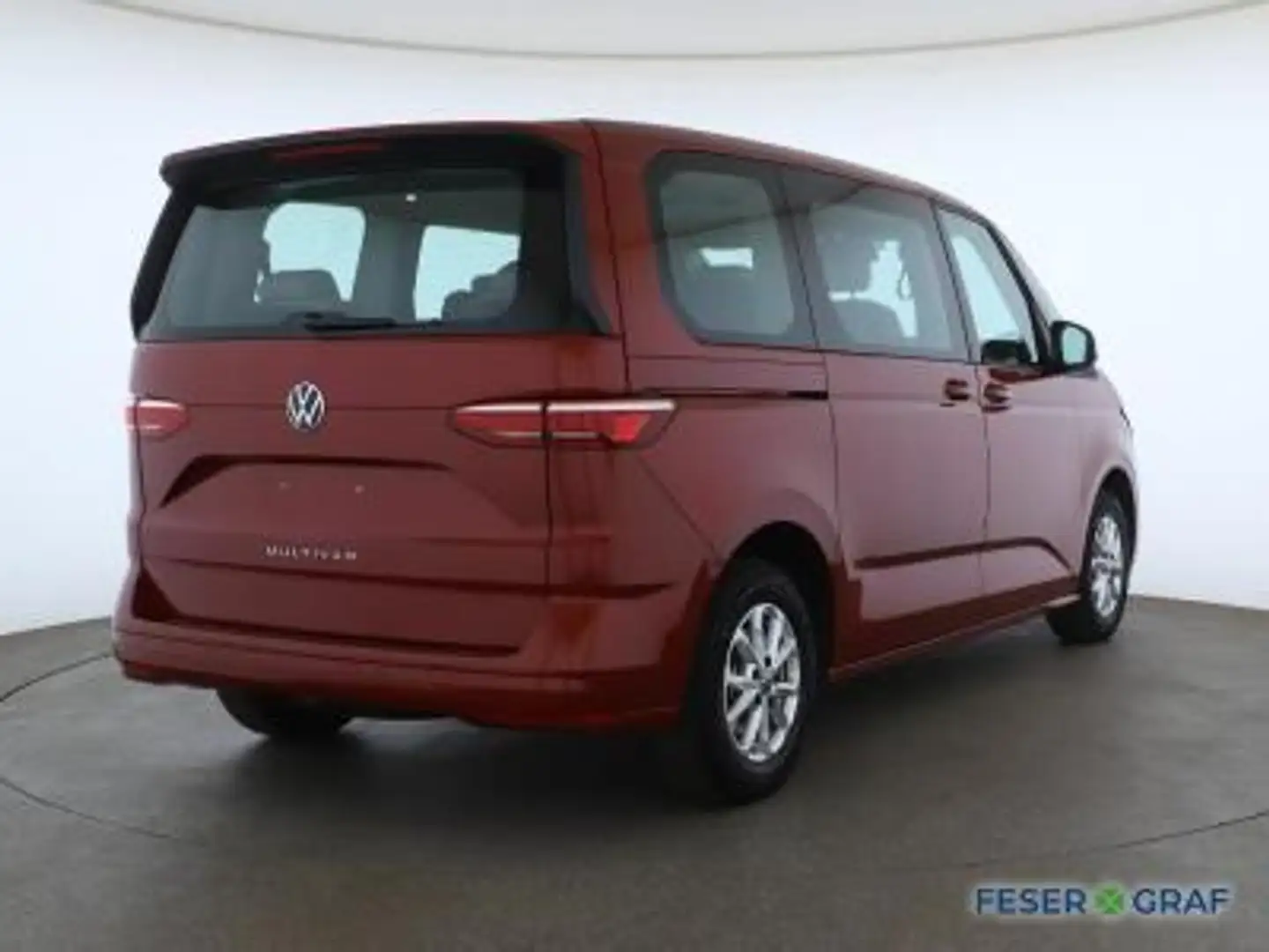 Volkswagen T7 Multivan 2.0TDI DSG AHK LED PDC Navigationssystem 6Sitze Rood - 2