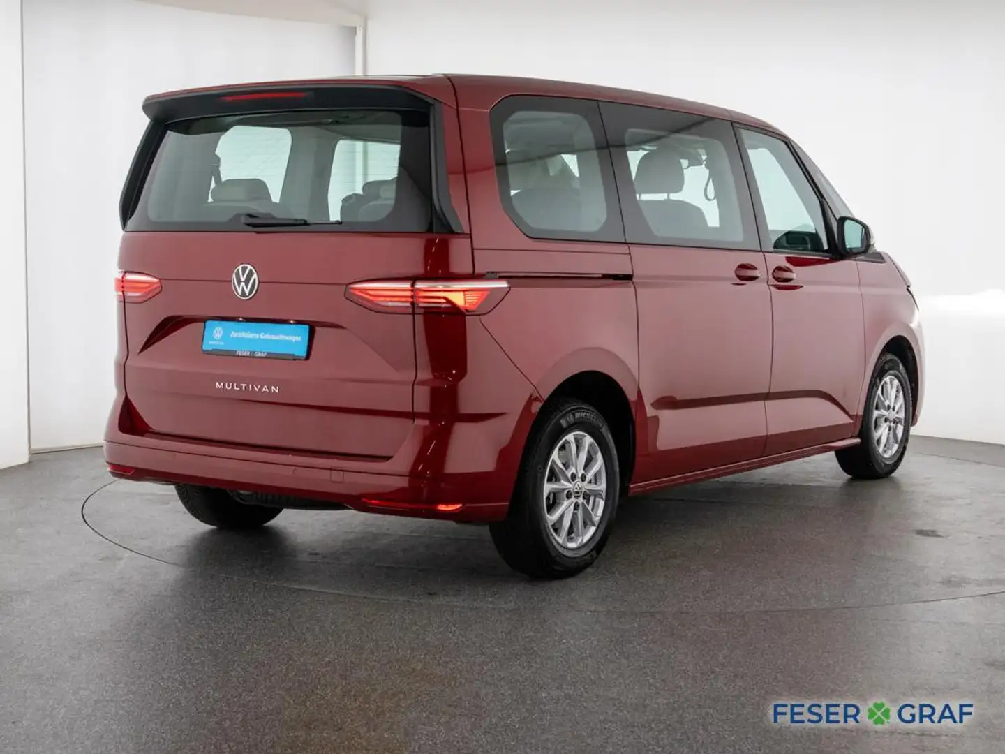 Volkswagen T7 Multivan 2.0TDI DSG AHK LED PDC Navi 6Sitze Rouge - 2