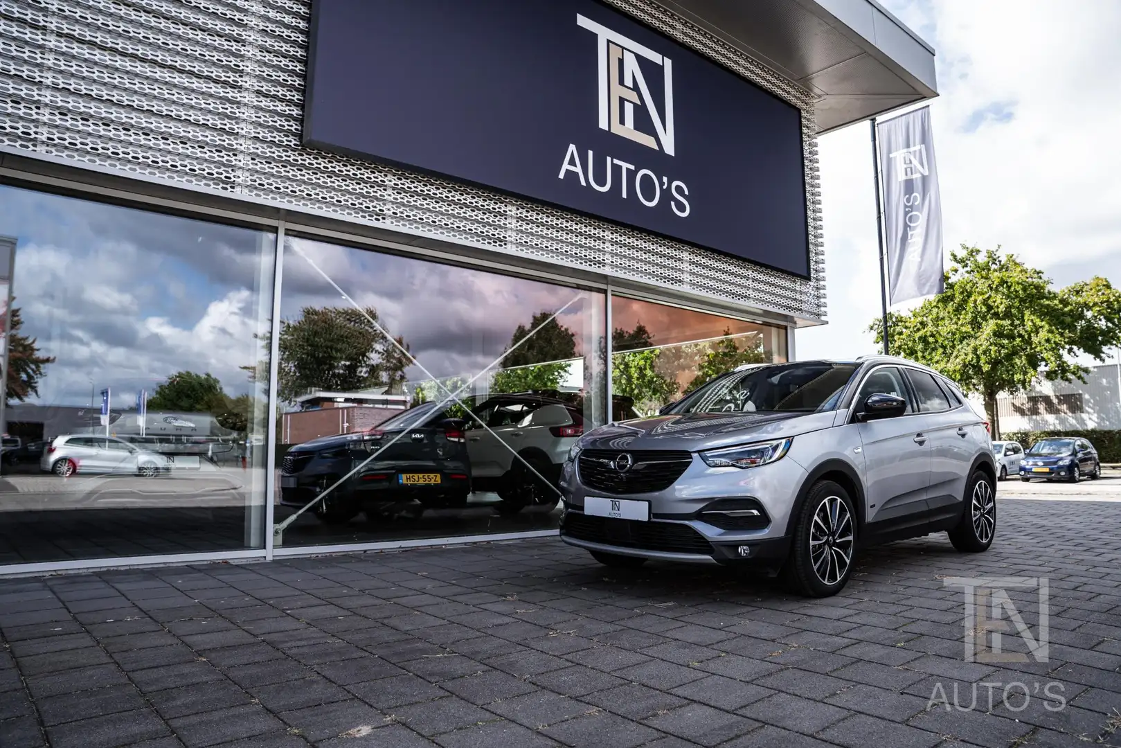 Opel Grandland X 1.6 Turbo Hybrid Ultimate | Keyless | Leder | Stoe Grijs - 1