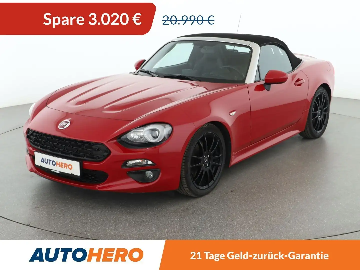 Fiat 124 Spider 1.4 Turbo Lusso *NAVI*TEMPO*CAM*PDC*SHZ*KLIMA*VC* Rot - 1