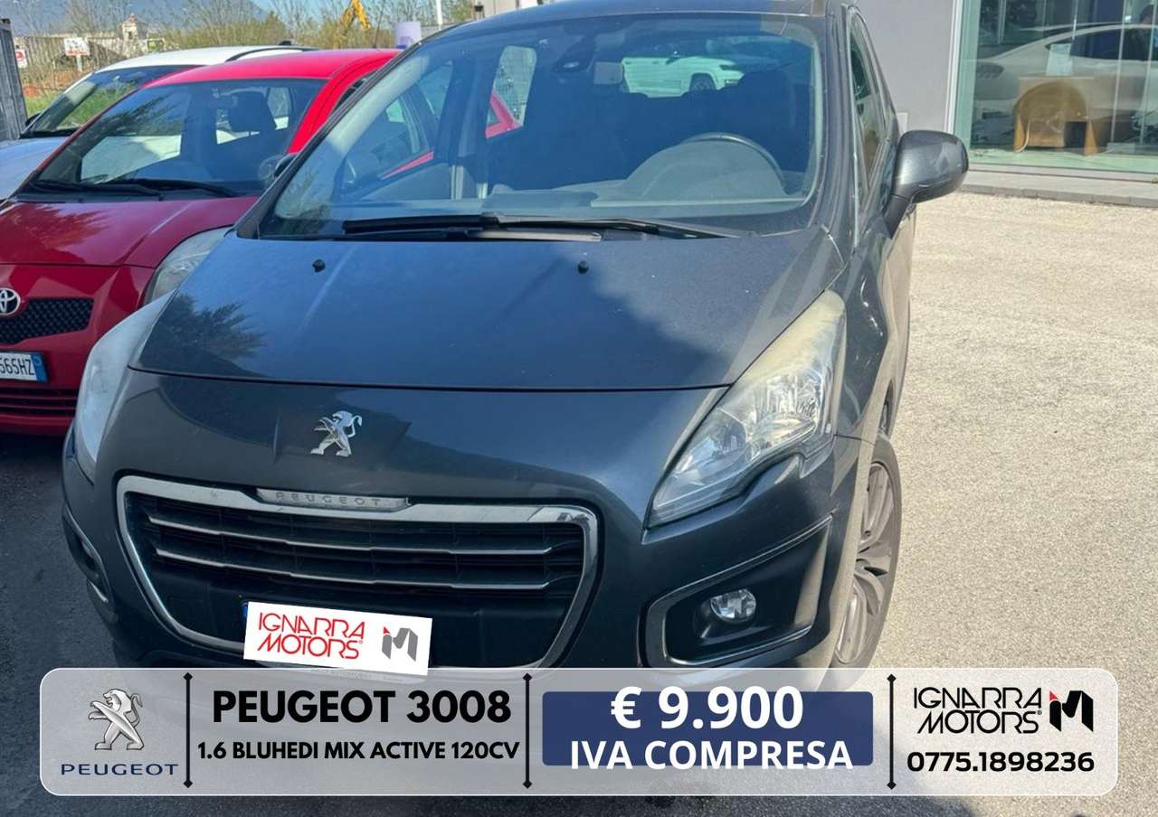 Peugeot 3008 1.6 bluehdi mix Active 120cv FD267CL IVA COMPRESA