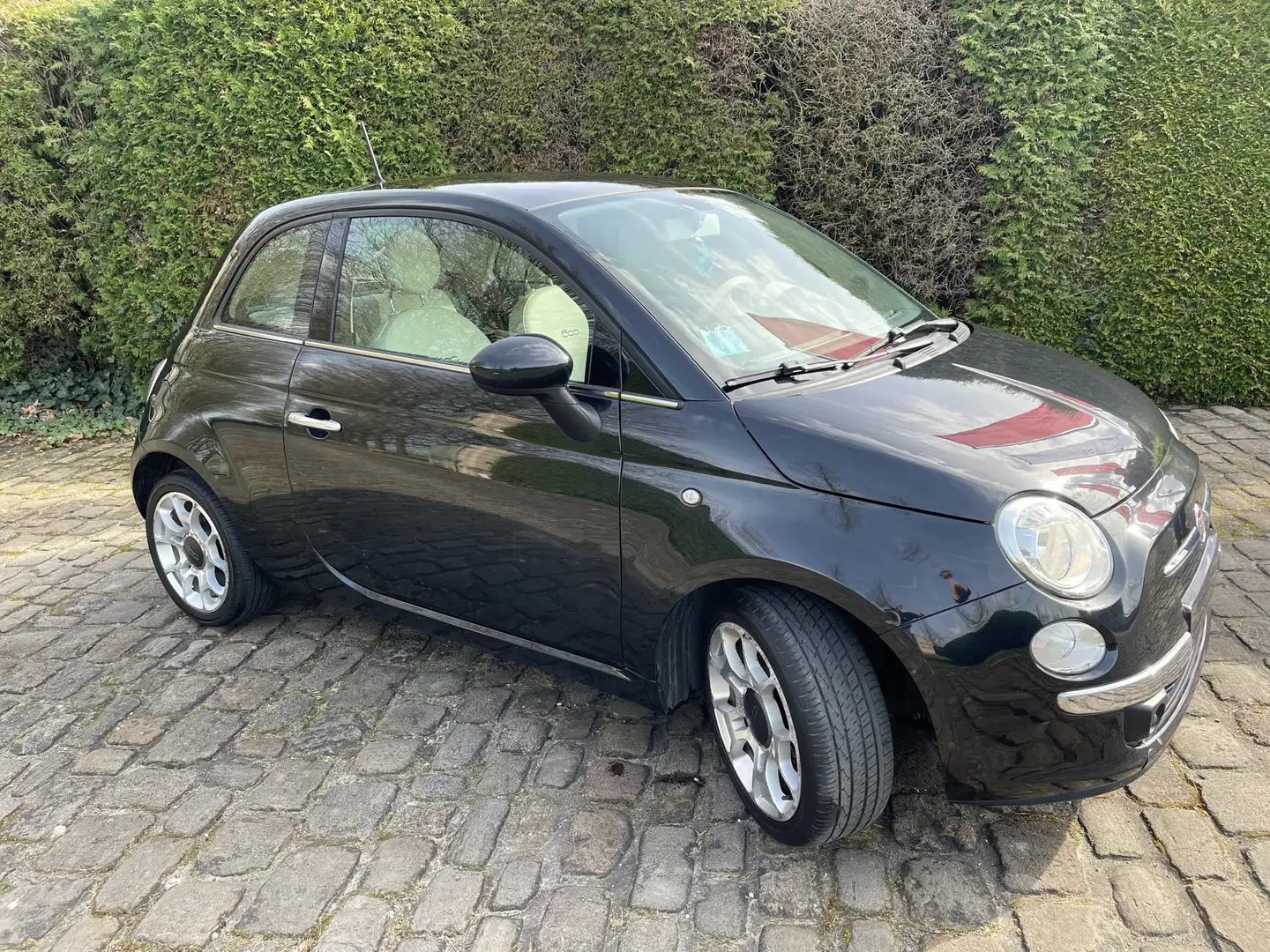 Fiat 500 1.2 benzine met 12 manden garantie Noir - 2