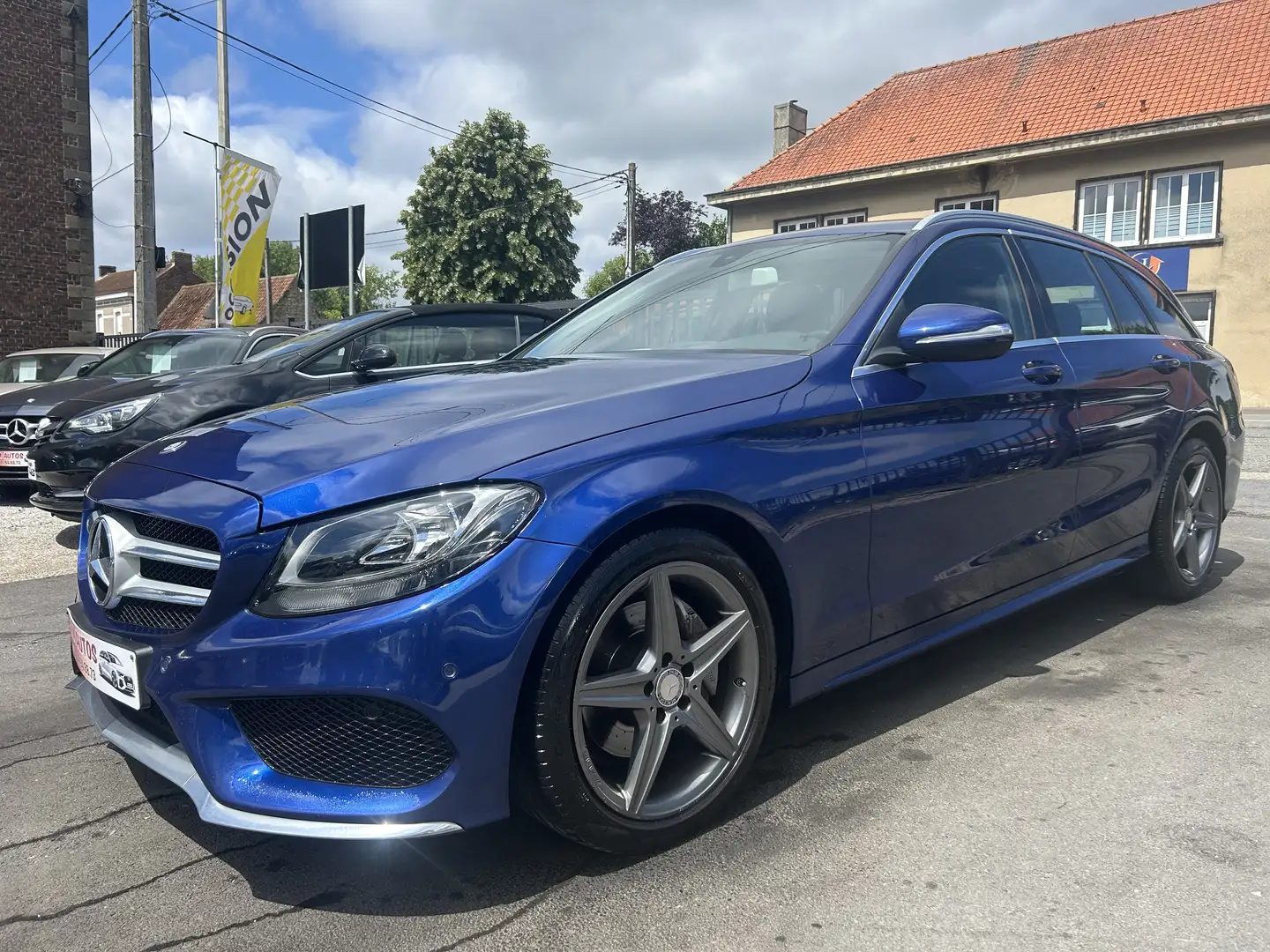 Mercedes-Benz C 200 C 200 d Auto. Euro6b AMG Pack ext. **CAMERA/GPS** Blauw - 1