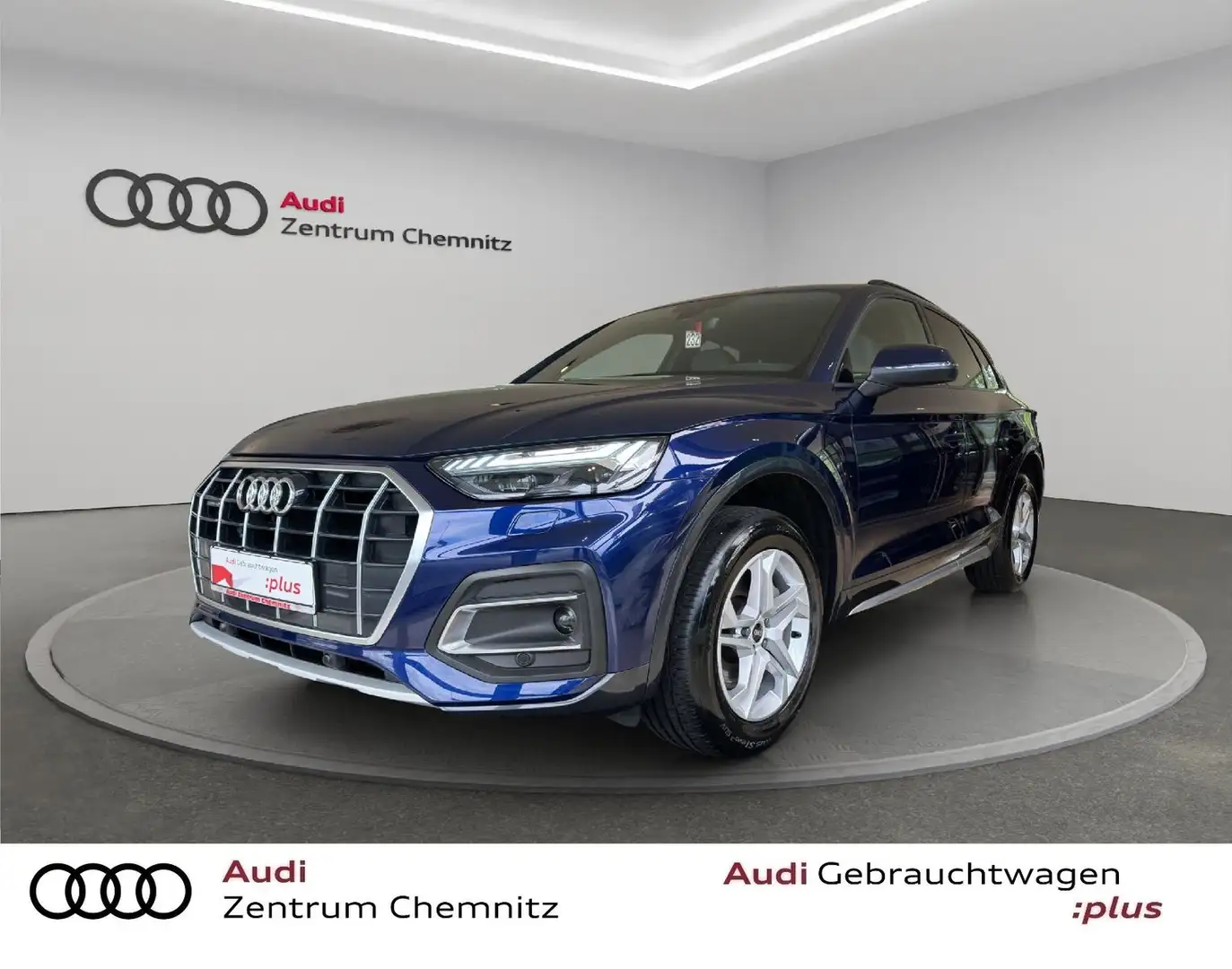 Audi Q5 50 TDI qu. tiptr.  S LINE+AHZV+HEAD+MATRIX Blau - 1
