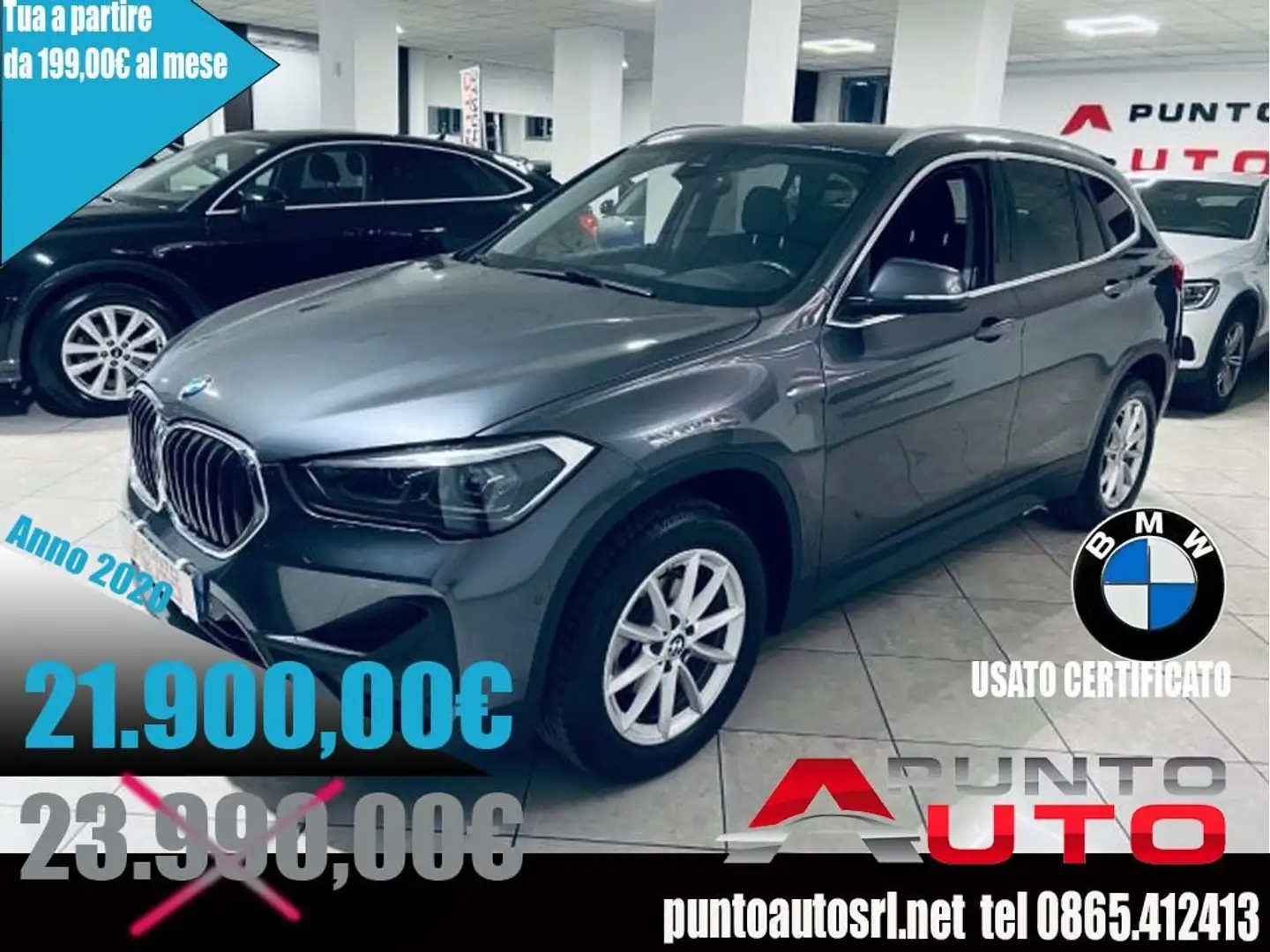 BMW X1 sDrive16d Business Advantage Gris - 1