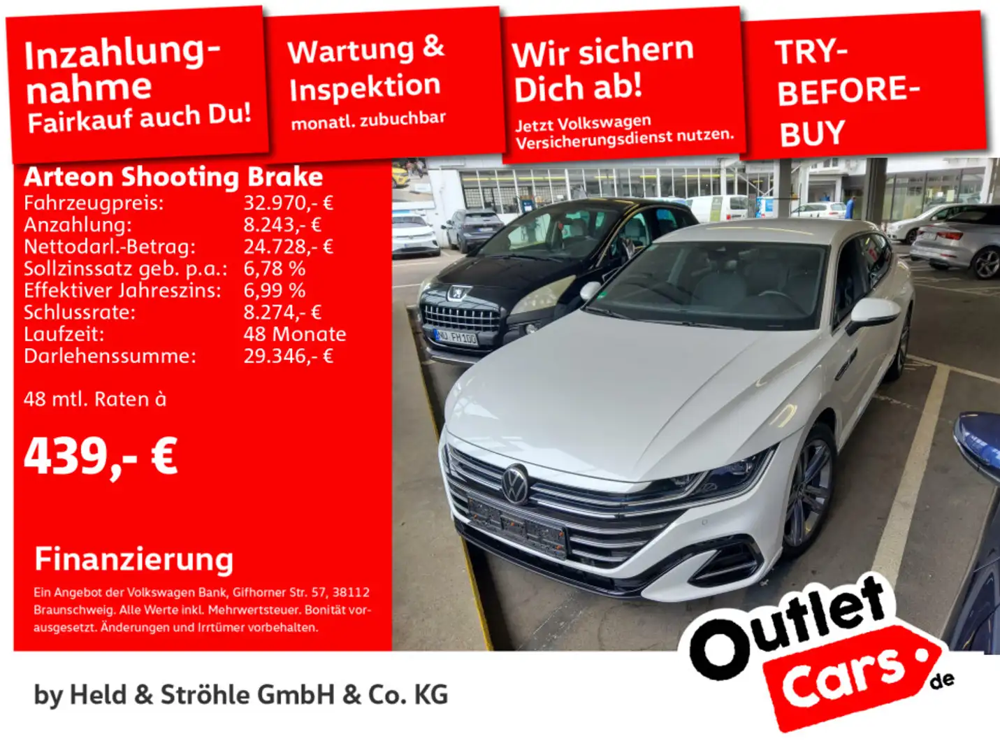 Volkswagen Arteon R-Line 2.0 TSI DSG 4M DCC Weiß - 1