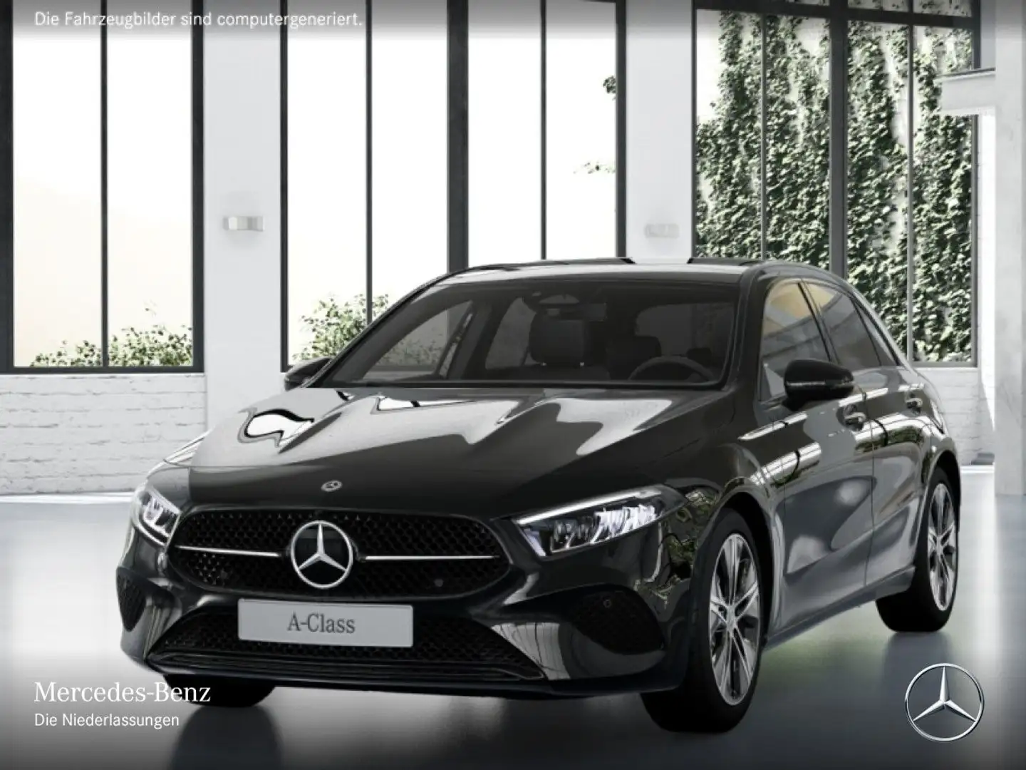 Mercedes-Benz A 200 PROGRESSIVE+NIGHT+PANO+AHK+LED+KAMERA+TOTW Schwarz - 2