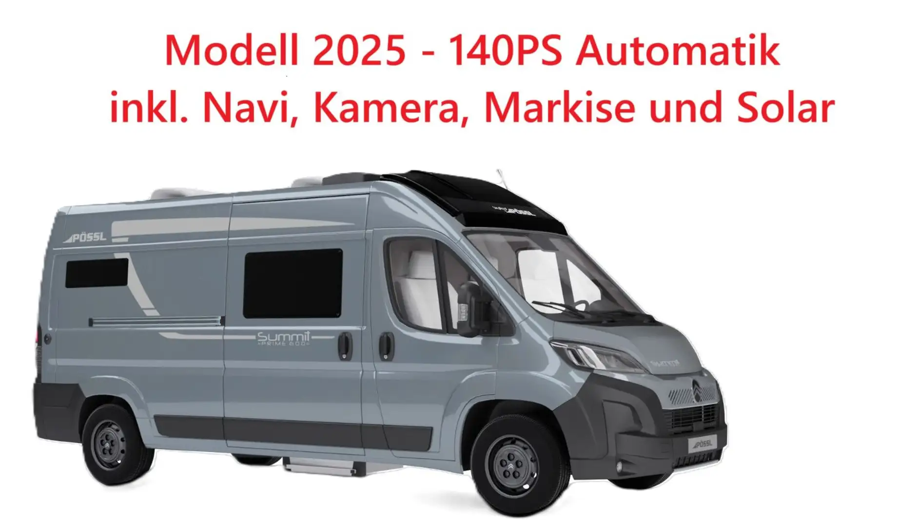 Pössl Summit Prime 600 *Automat, Dieselheizung, ACC* Grau - 1