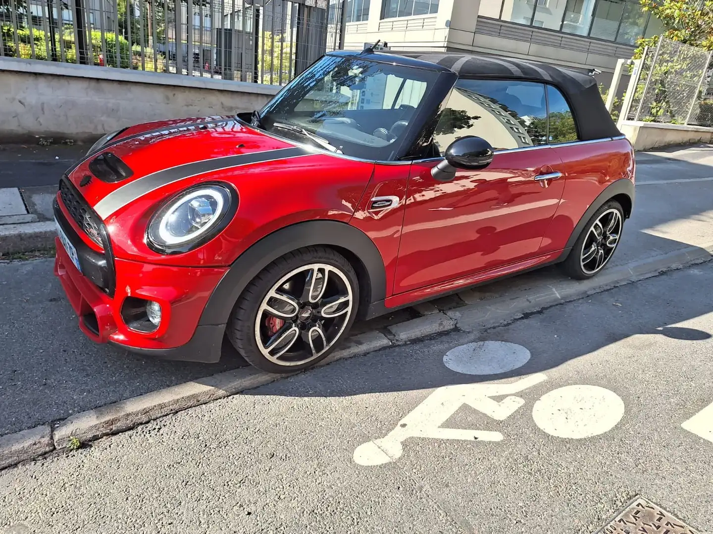 MINI Cooper S Cabrio John Cooper Works JCW (F57) 192 ch BVA7 Cabriolet Rosso - 1