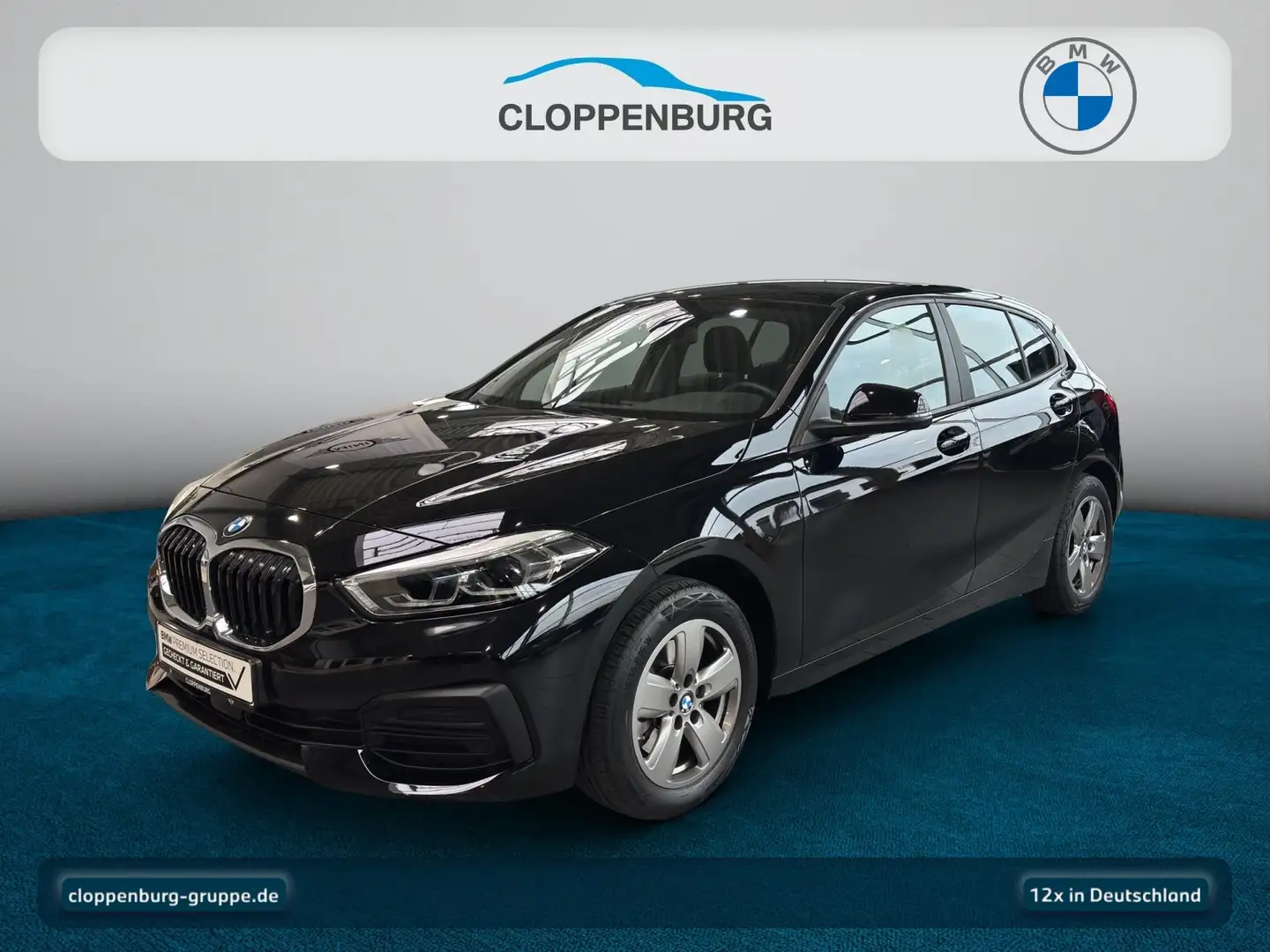 BMW 118 i Navi+SHZ+HiFi+Spurass.+LED+Ambi+BT+S/S-AT Schwarz - 1