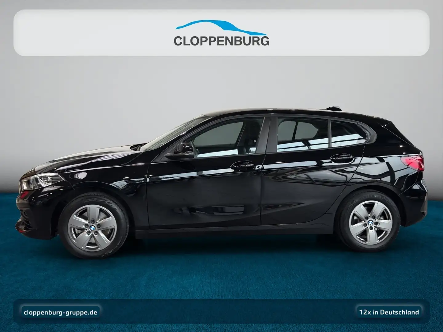 BMW 118 i Navi+SHZ+HiFi+Spurass.+LED+Ambi+BT+S/S-AT Schwarz - 2