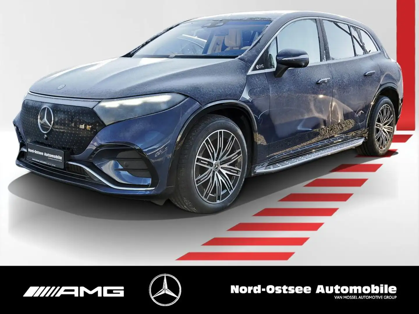 Mercedes-Benz EQS 580 4M AMG 7Sitze DISTRO NAVI SOUND SITZHZG Bleu - 1