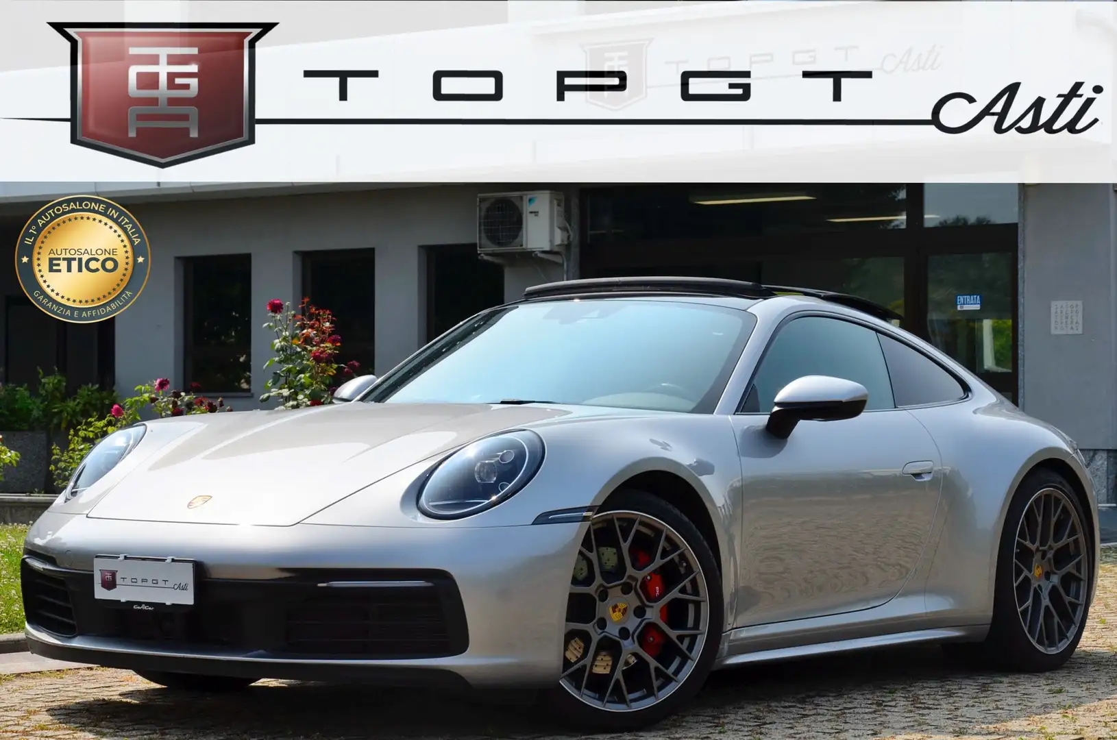 Porsche 911 992 Coupe 3.0 Carrera S 450cv pdk TETTO  ASSE POST Argento - 1