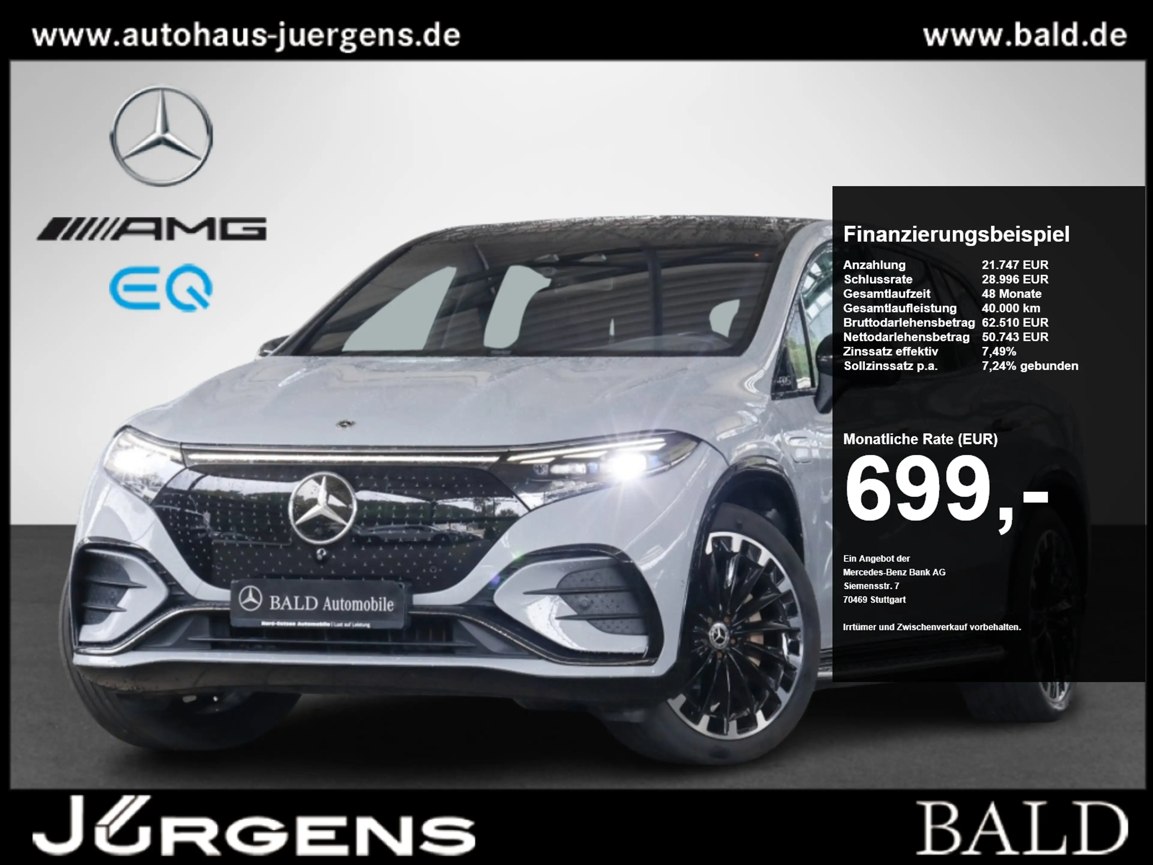 Mercedes-Benz EQS SUV EQS 580 4M SUV AMG-Sport/Pano/AHK/Sitzklima/AIRM