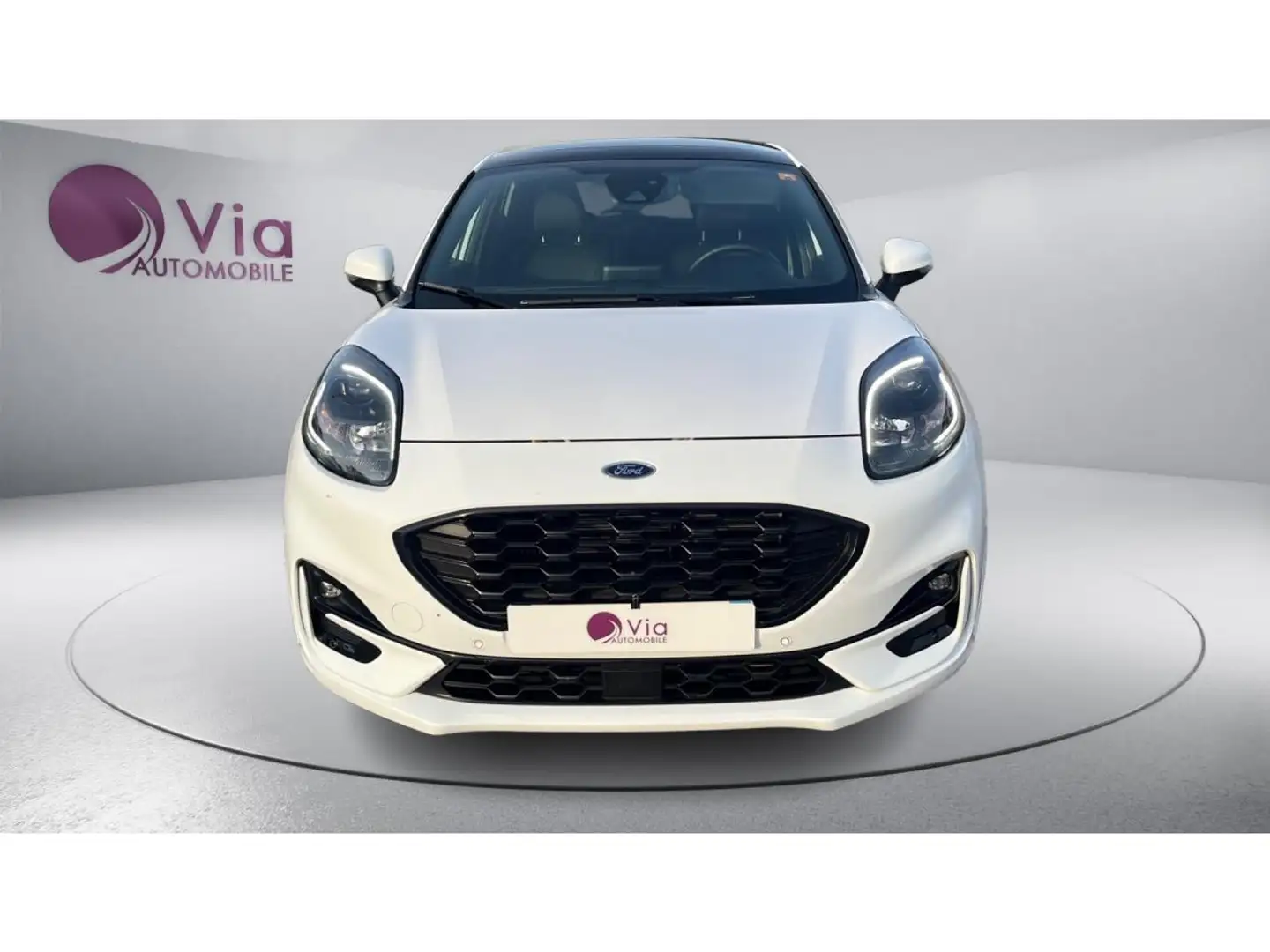 Ford Puma 1.0 Flexifuel MHEV 125 ST Line X - CAMERA DE RECUL / TOIT OUVRANT Blanc - 2