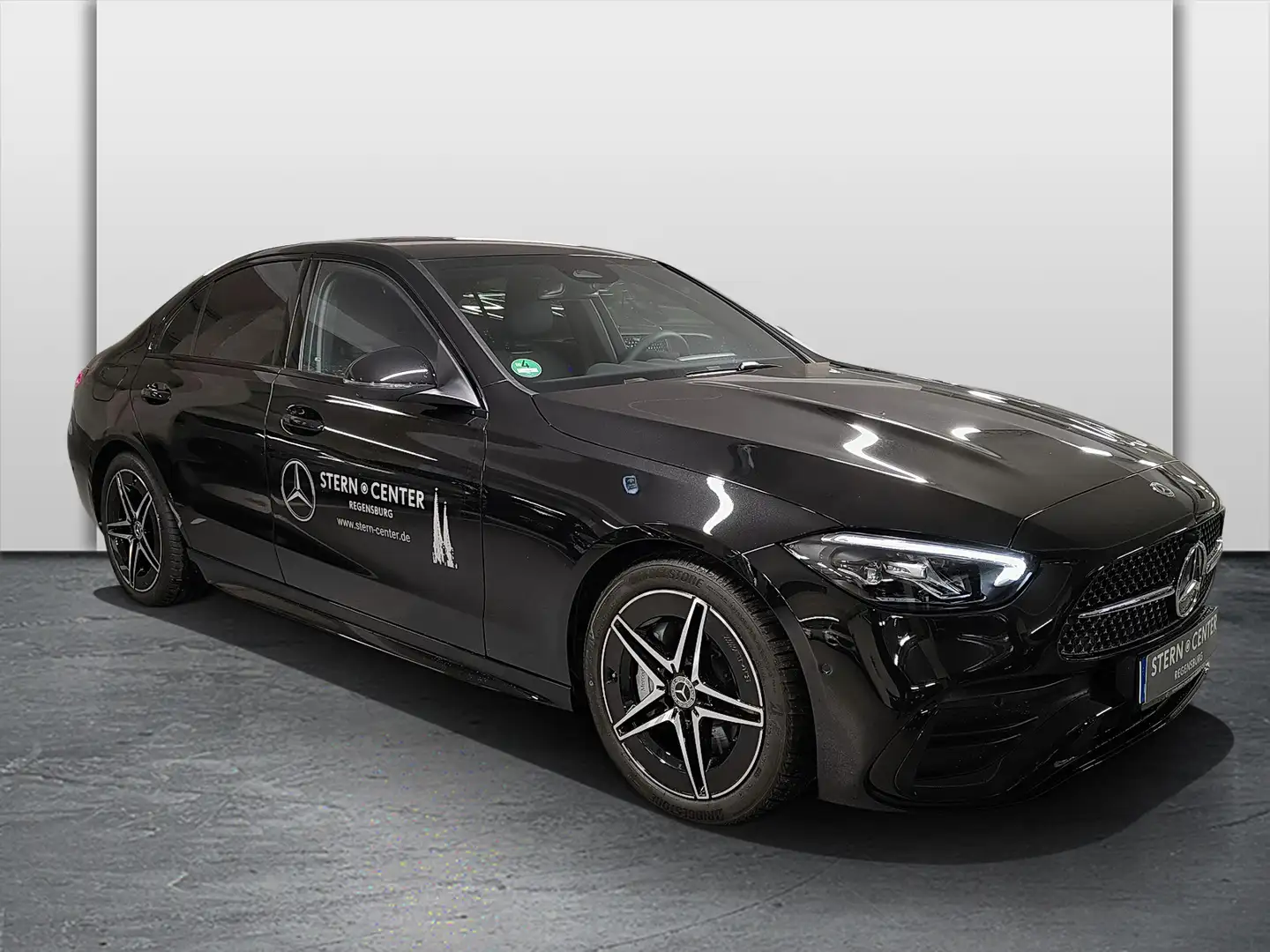Mercedes-Benz C 200 d Limo AMG+DISTRONIC+MEMORY+AHK+360°+NIGHT Schwarz - 2