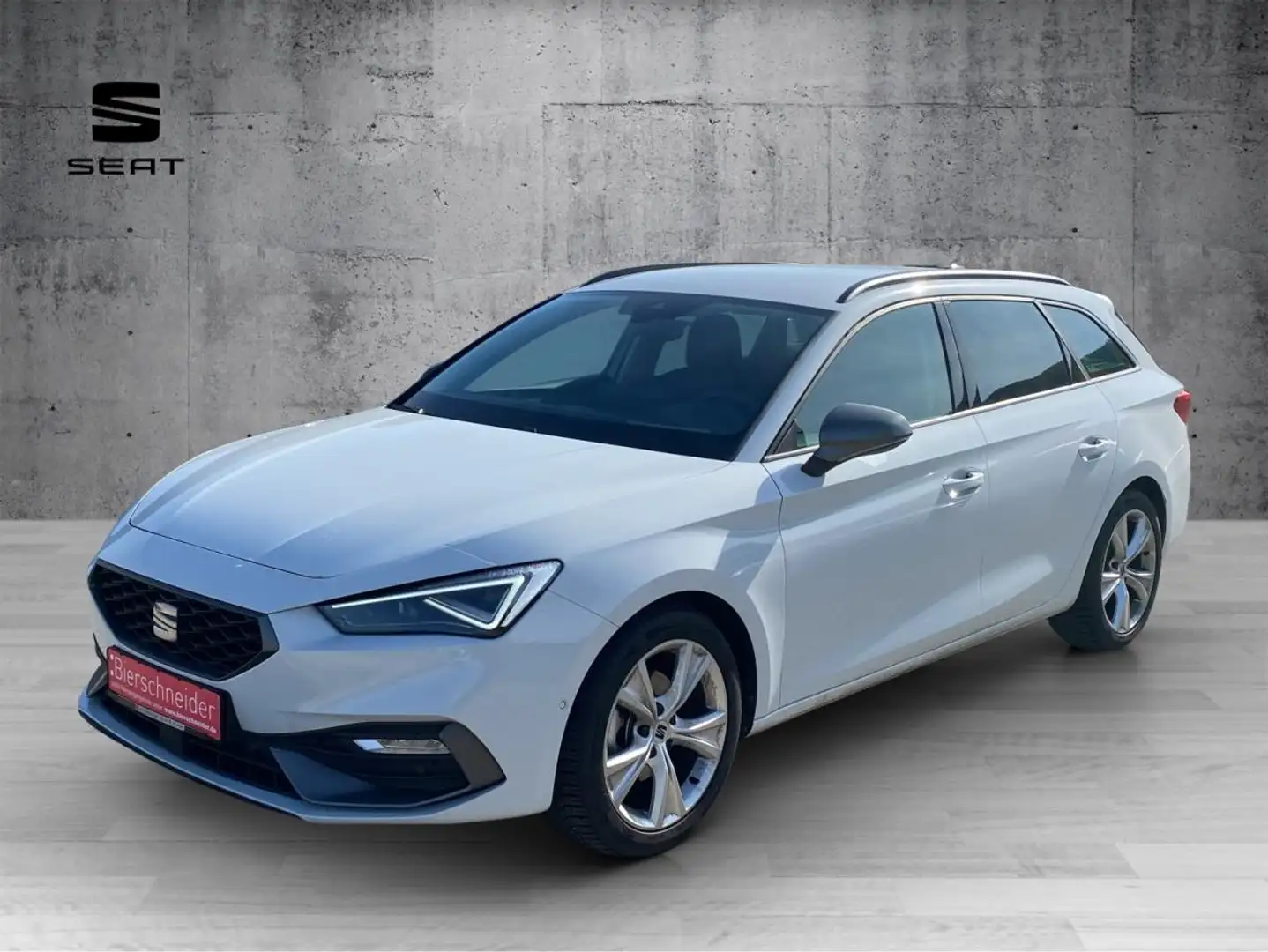 SEAT Leon Sp. 1.5 eTSI DSG FR | Matrix LED Navi FaPa XL Kame Weiß - 1