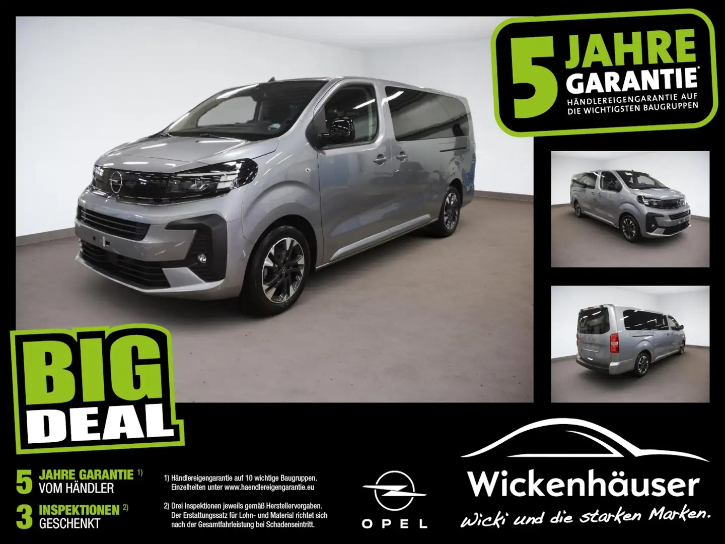 Opel Zafira Life 2.0D L3 Edition 9Sitze Automatik Gris - 1