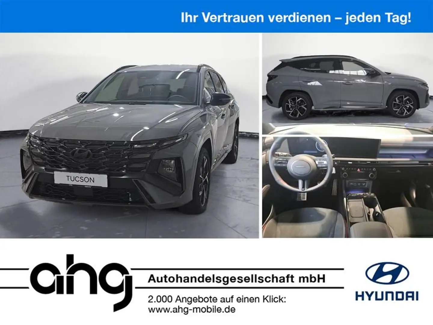 Hyundai TUCSON 1.6 T-GDI N-LINE DCT 4WD bis 30.11.25 180 Grau - 1