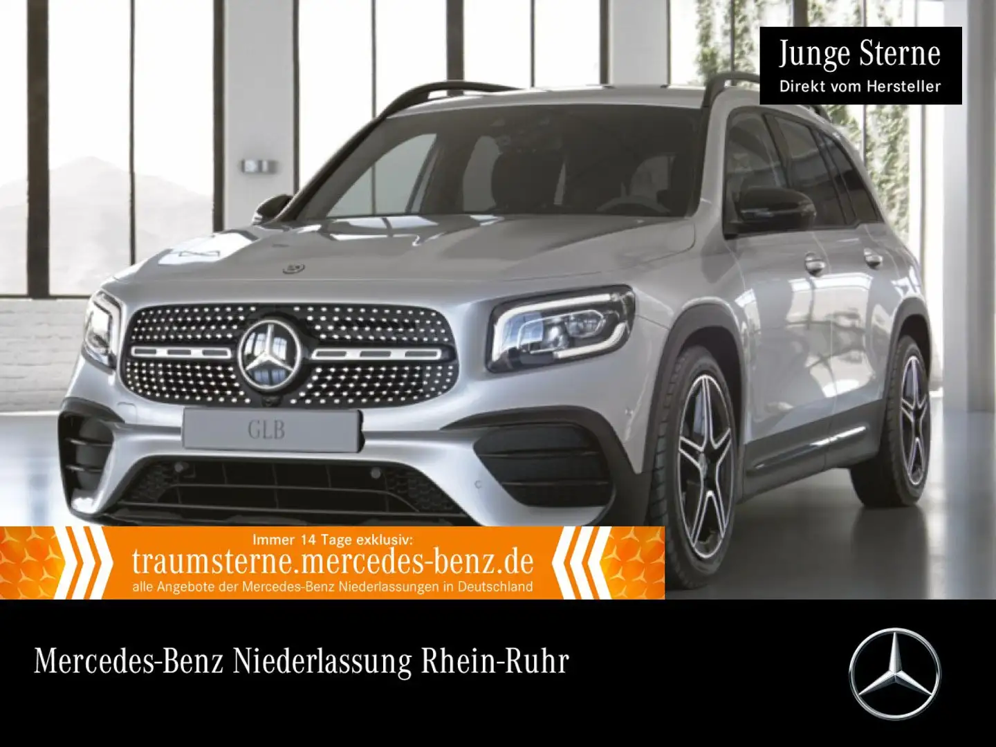 Mercedes-Benz GLB 200 d 4M AMG+NIGHT+AHK+LED+FAHRASS+KAMERA+19" Silber - 1