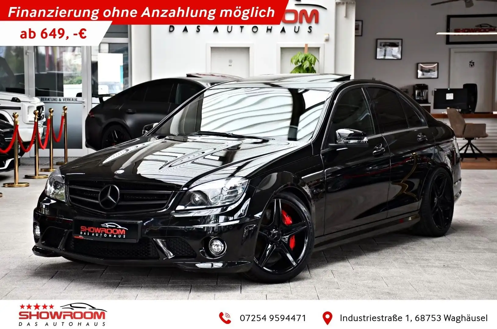 Mercedes-Benz C 63 AMG Lim. 7G Schiebedach Keyless-Go Comand Noir - 1