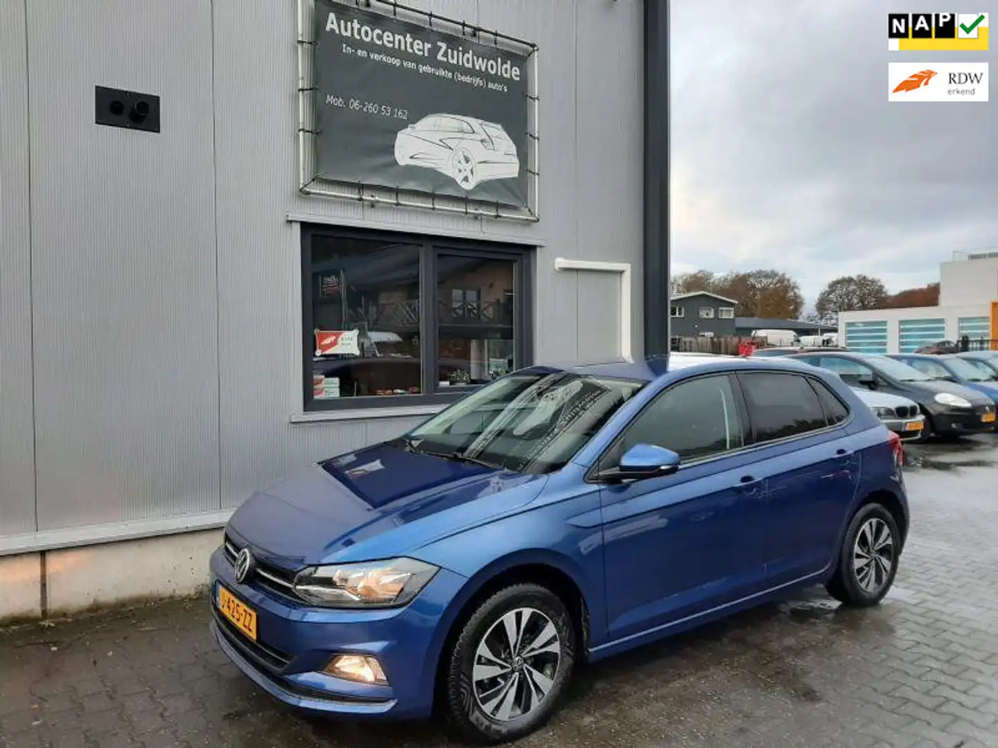 Volkswagen Polo 1.0 TGI Comfortline navi airco cruis appel carplay Bleu - 1