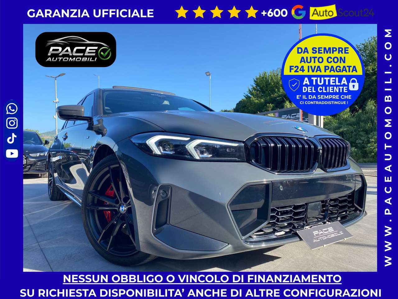 BMW 330 i MSPORT M-SPORT PRO M SPORT BLACK PACK TETTO ACC