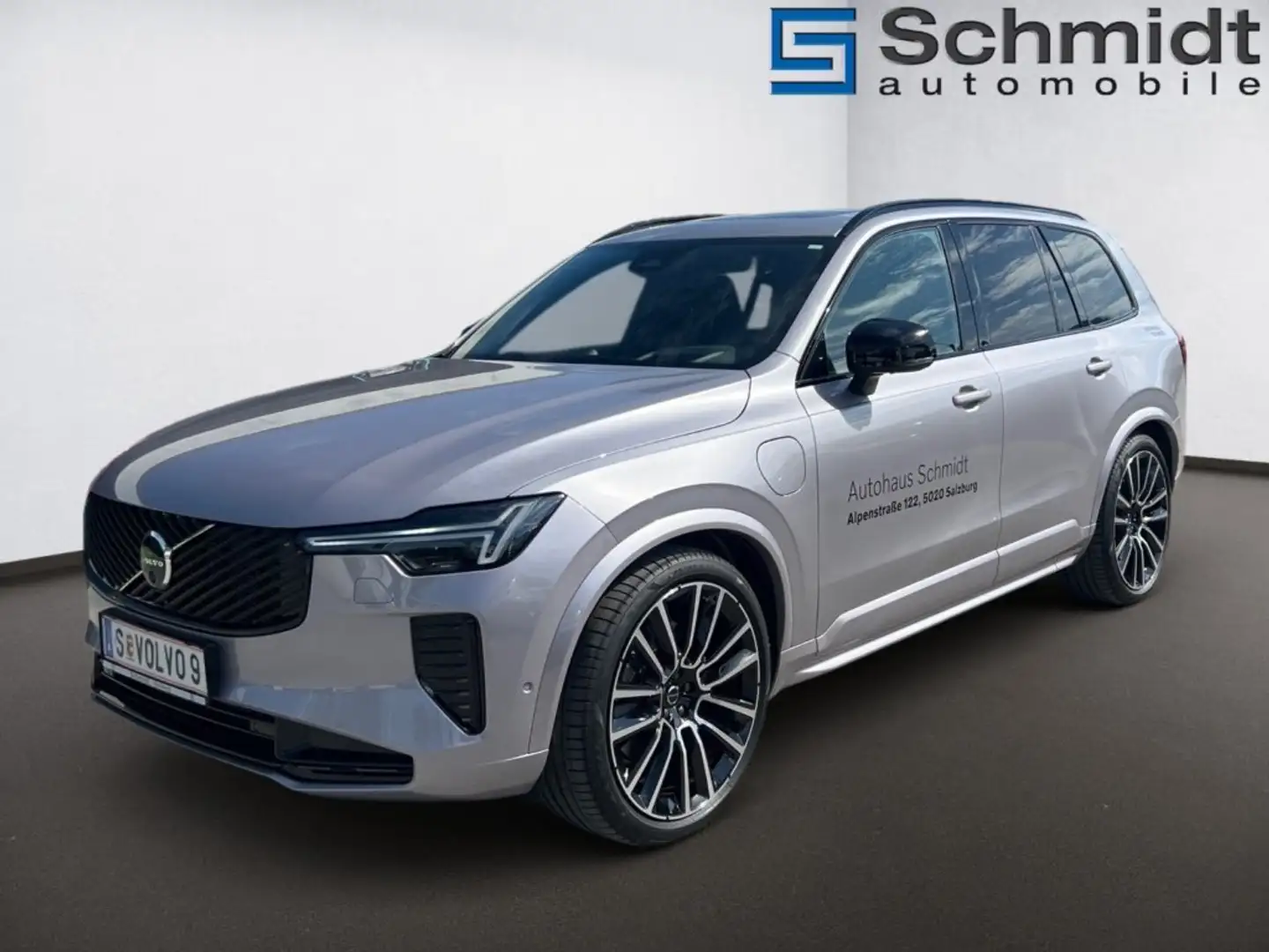 Volvo XC90 Ultra, T8 AWD Plug-in Hybrid, Elektrisch/Benzin, Dark, 7 Sit Silber - 2