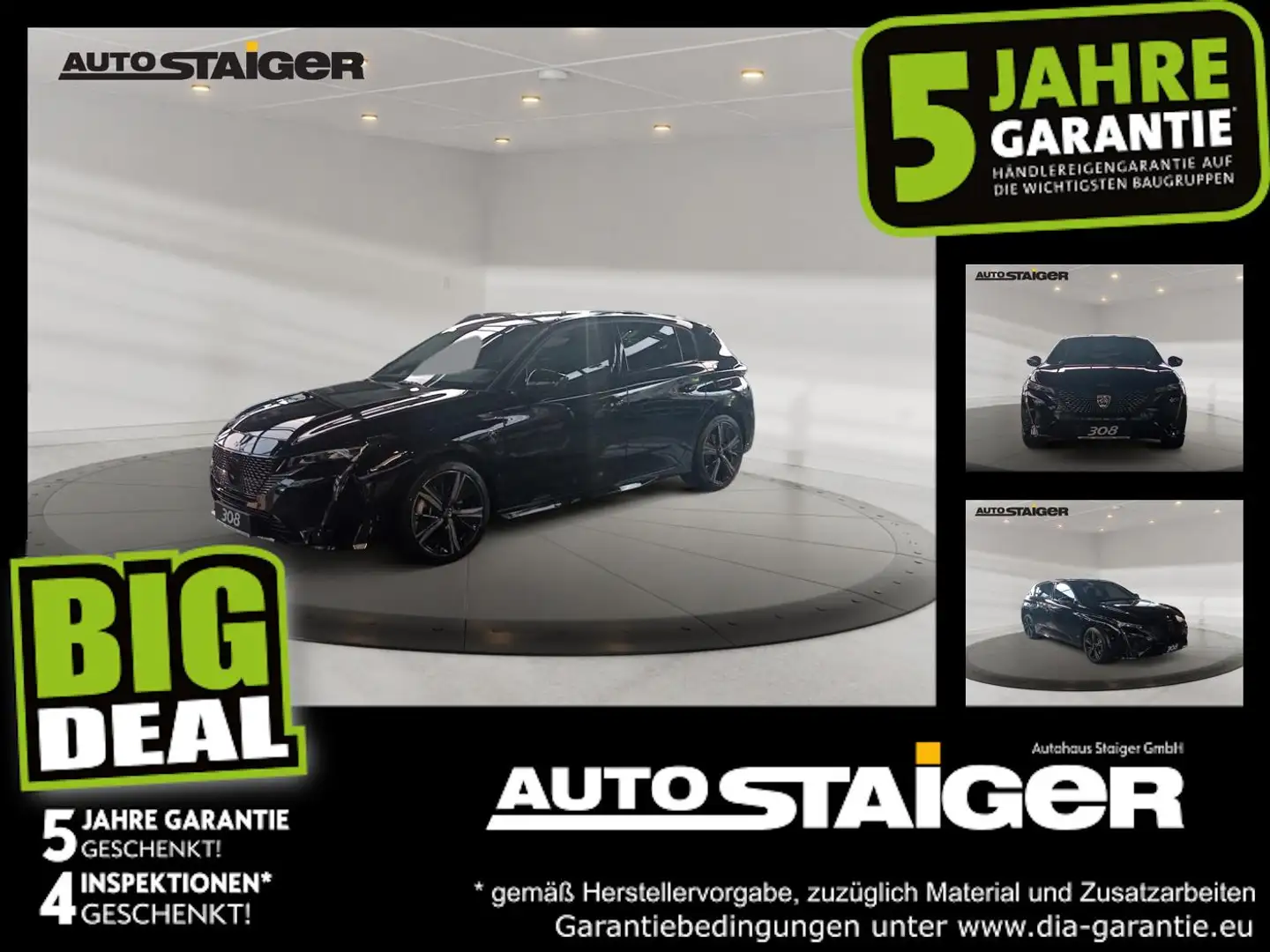 Peugeot 308 GT PlugInHybrid Keyless*Matrix*Standheizung* Schwarz - 1