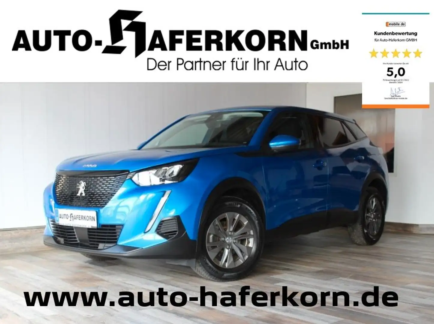 Peugeot 2008 1.2 PureTech 100 Active**LED*NAVI*DAB* Blau - 1