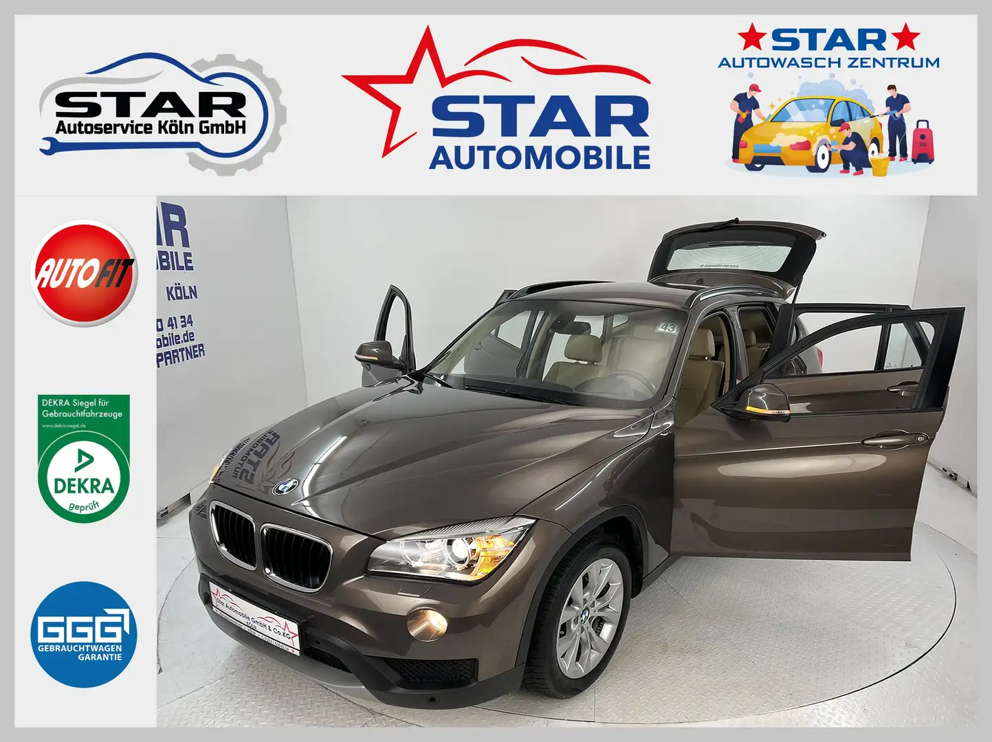 BMW X1 X1 25 d xDrive Automatik*Bi Xenon*NAVI*Leder*PDC* Braun - 1