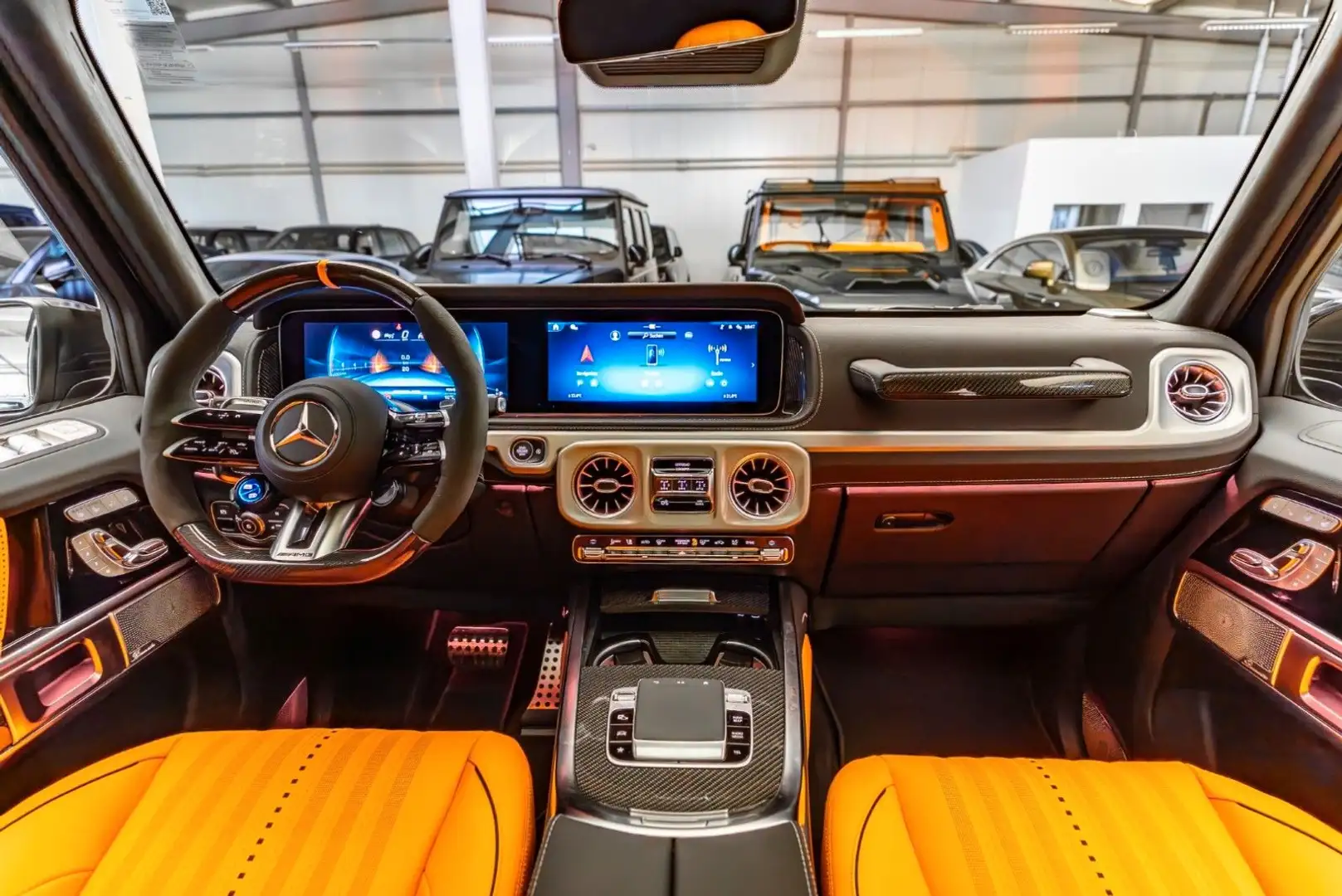 Mercedes-Benz G 63 AMG / Carlex Sport Seats Orange  / A22 Grijs - 2