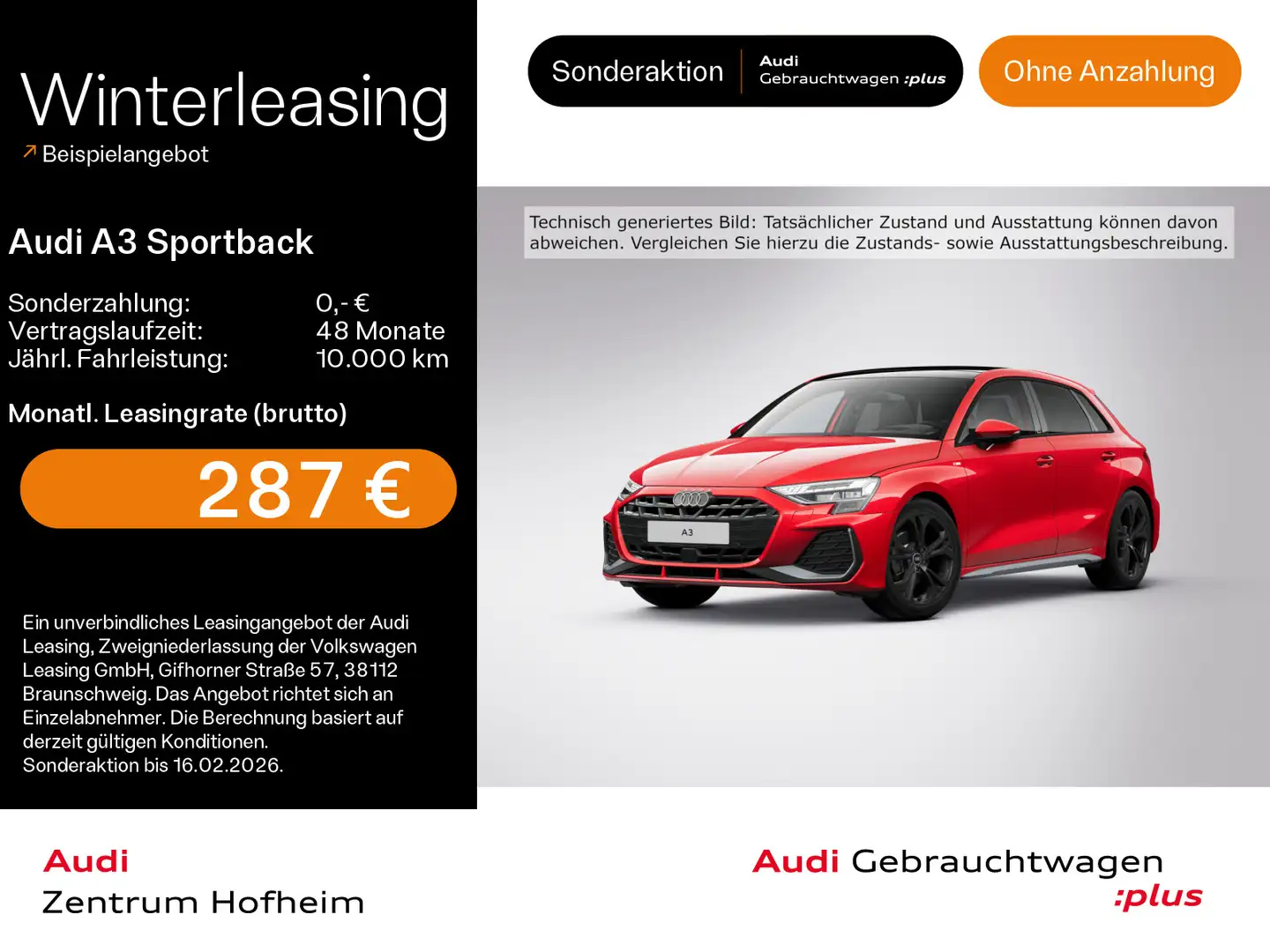 Audi A3 30 TFSI S line S tro*Sonos*Pano*HUD Rot - 1