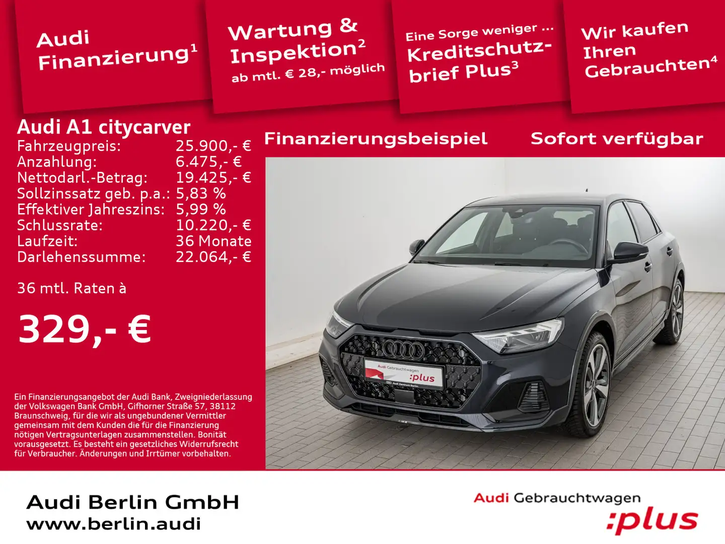 Audi A1 35 TFSI S tr. LED RFK PDC NAVI Blau - 1