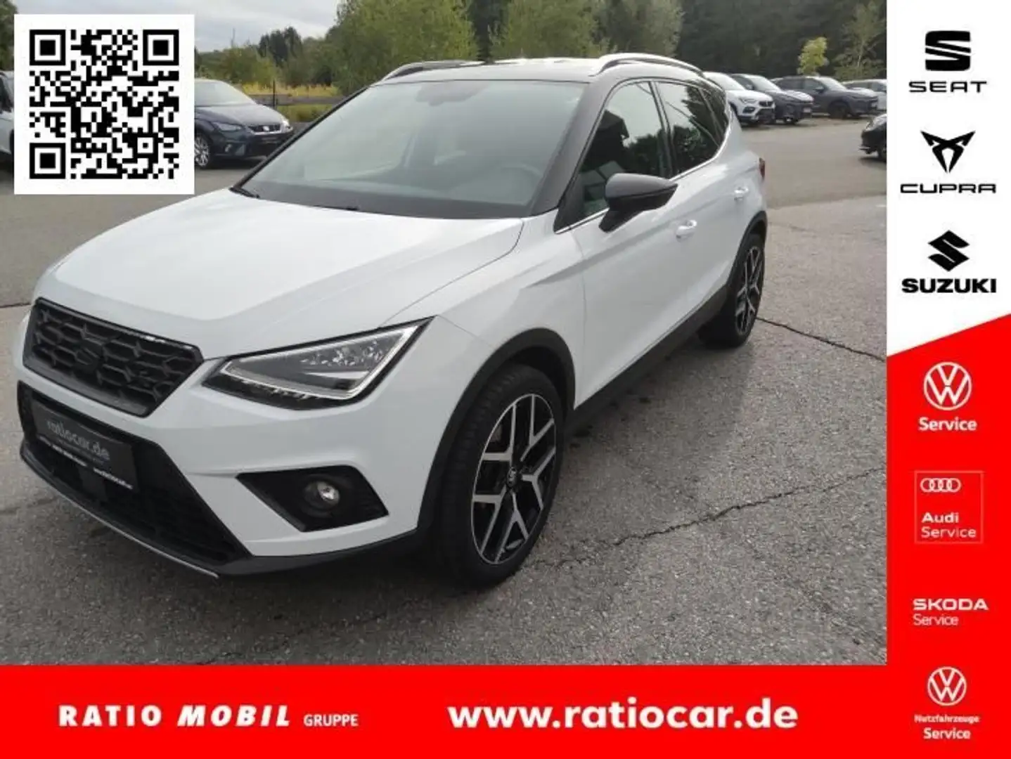 SEAT Arona ARONA FR 1.0 TSI NAVI VOLL-LED ACC SITZHEIZ. EPH Blanc - 1