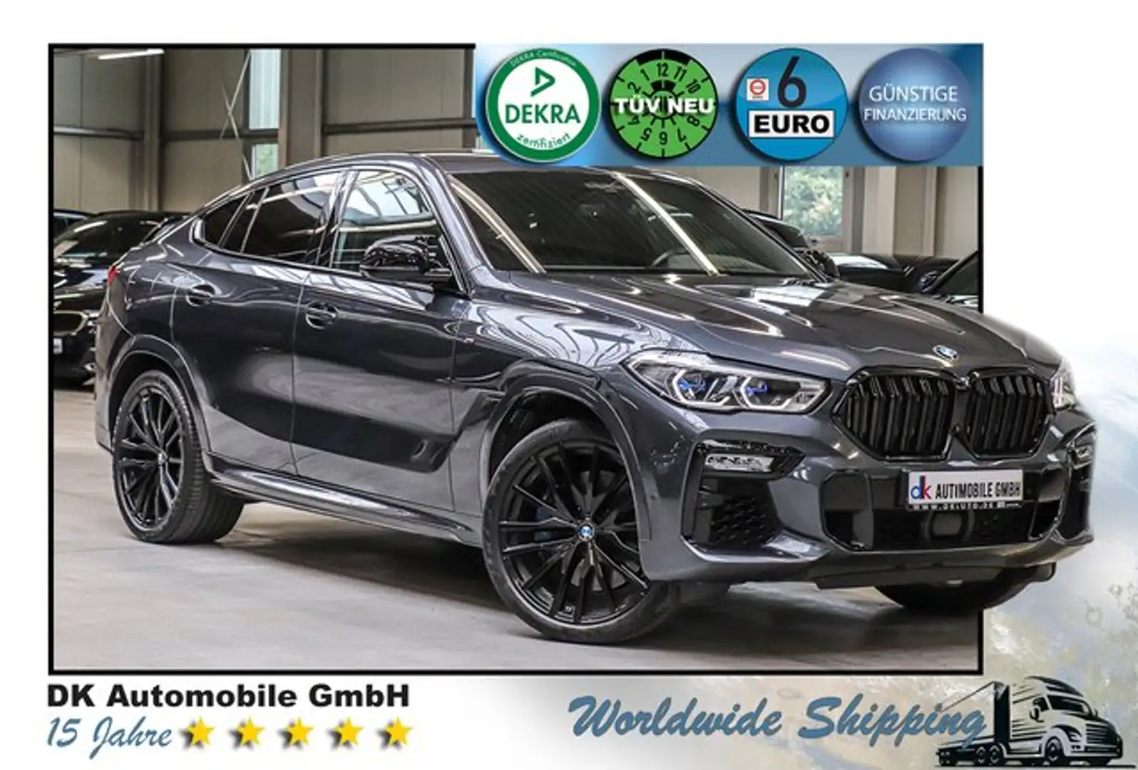 BMW X6 M50d Sport-Aut./HARMAN/LASERLICHT/ANHÄNGER/ Szary - 1