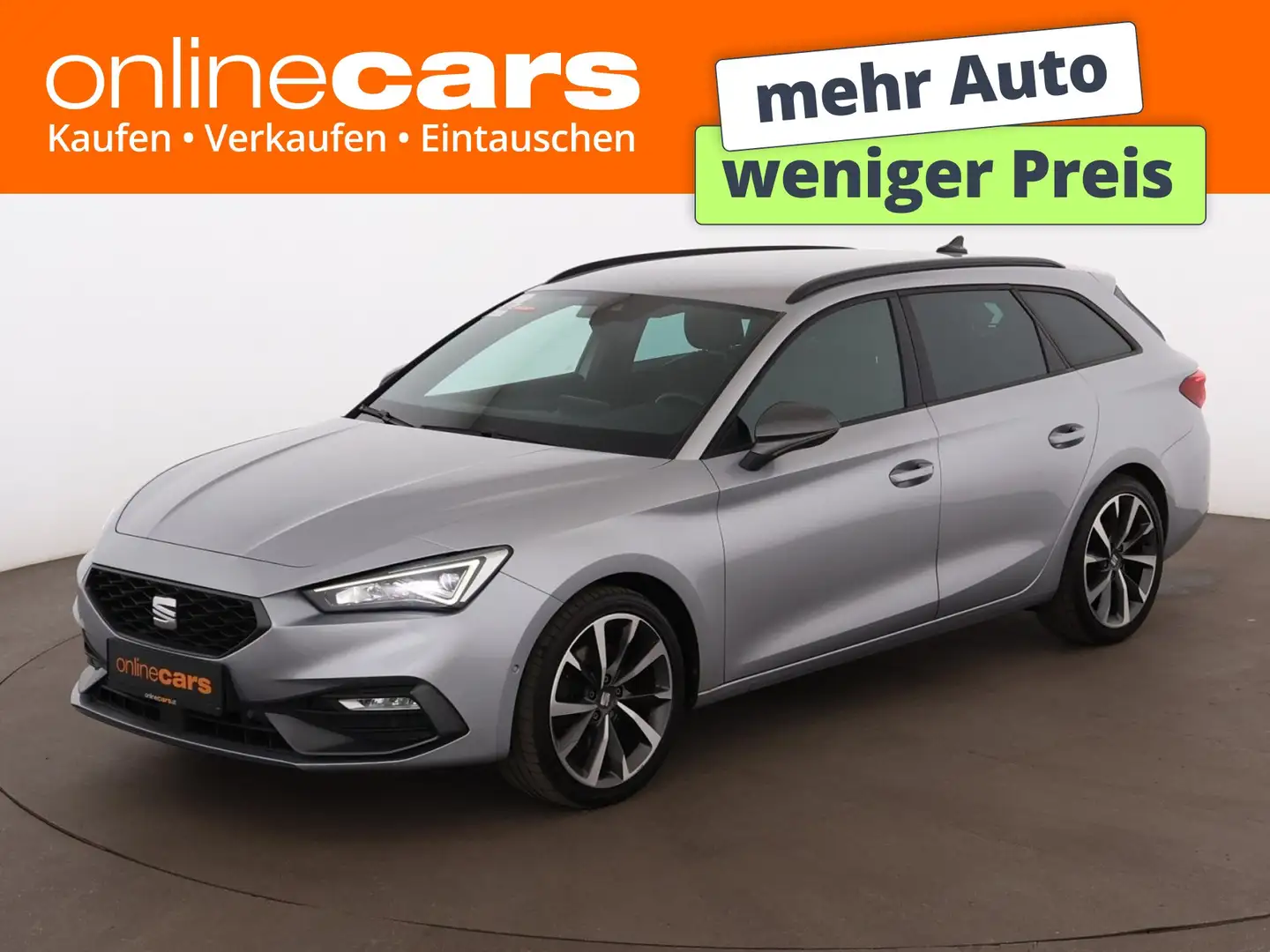 SEAT Leon ST 2.0 TDI FR Aut LED STANDHZG AHK RADAR NAV Silber - 1