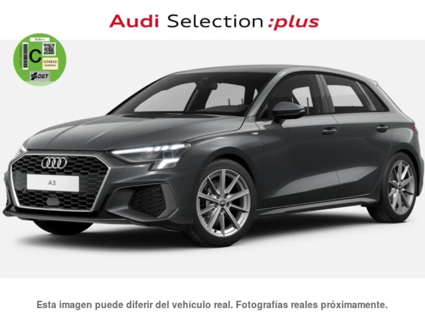 Audi A3 Sportback 35TDI S line S tronic Gris - 1