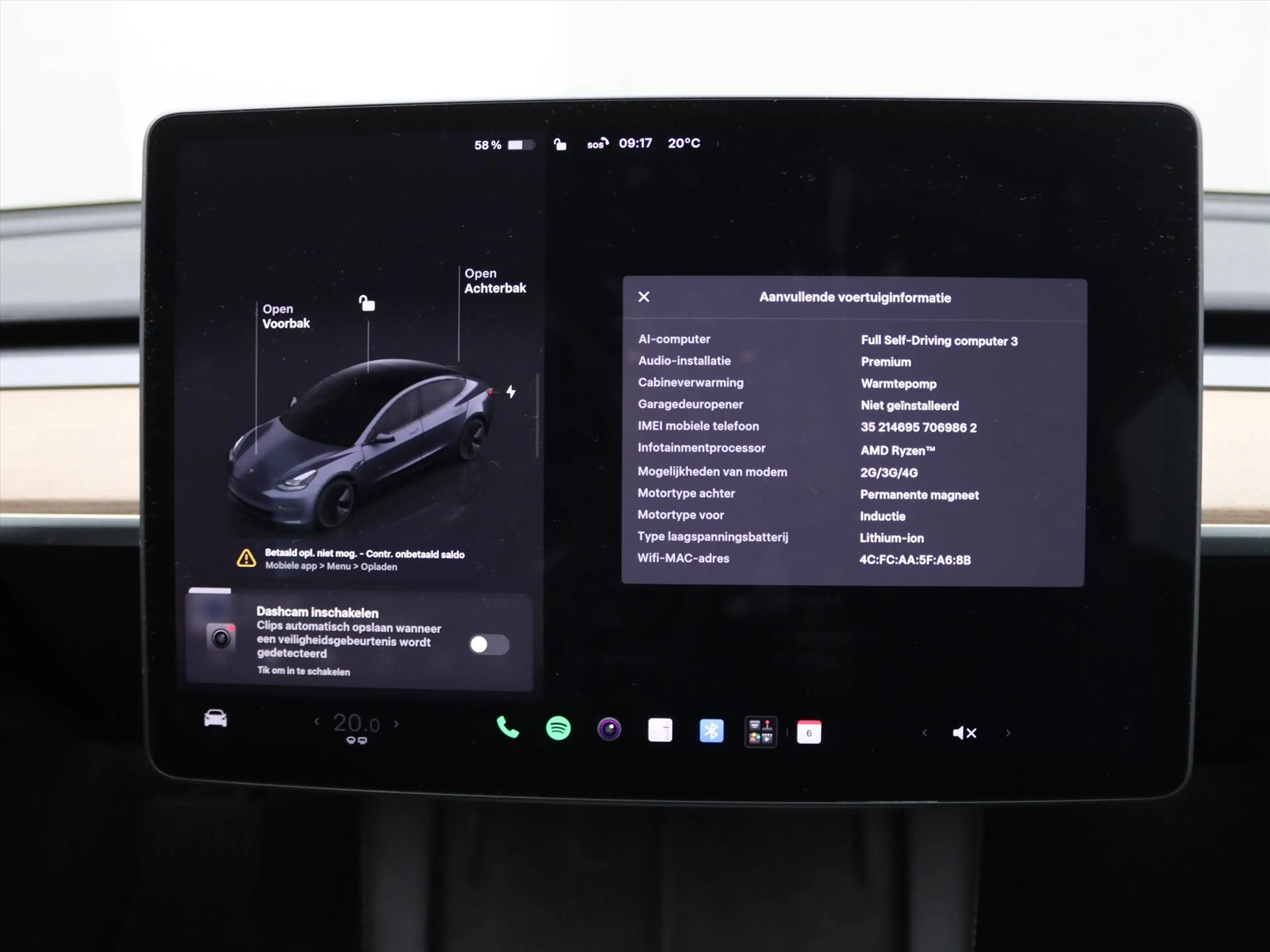 Tesla Model 3 Long-Range AWD 351pk 75 kWh UPGRADE 93,3% SoH [ RY — photo 32