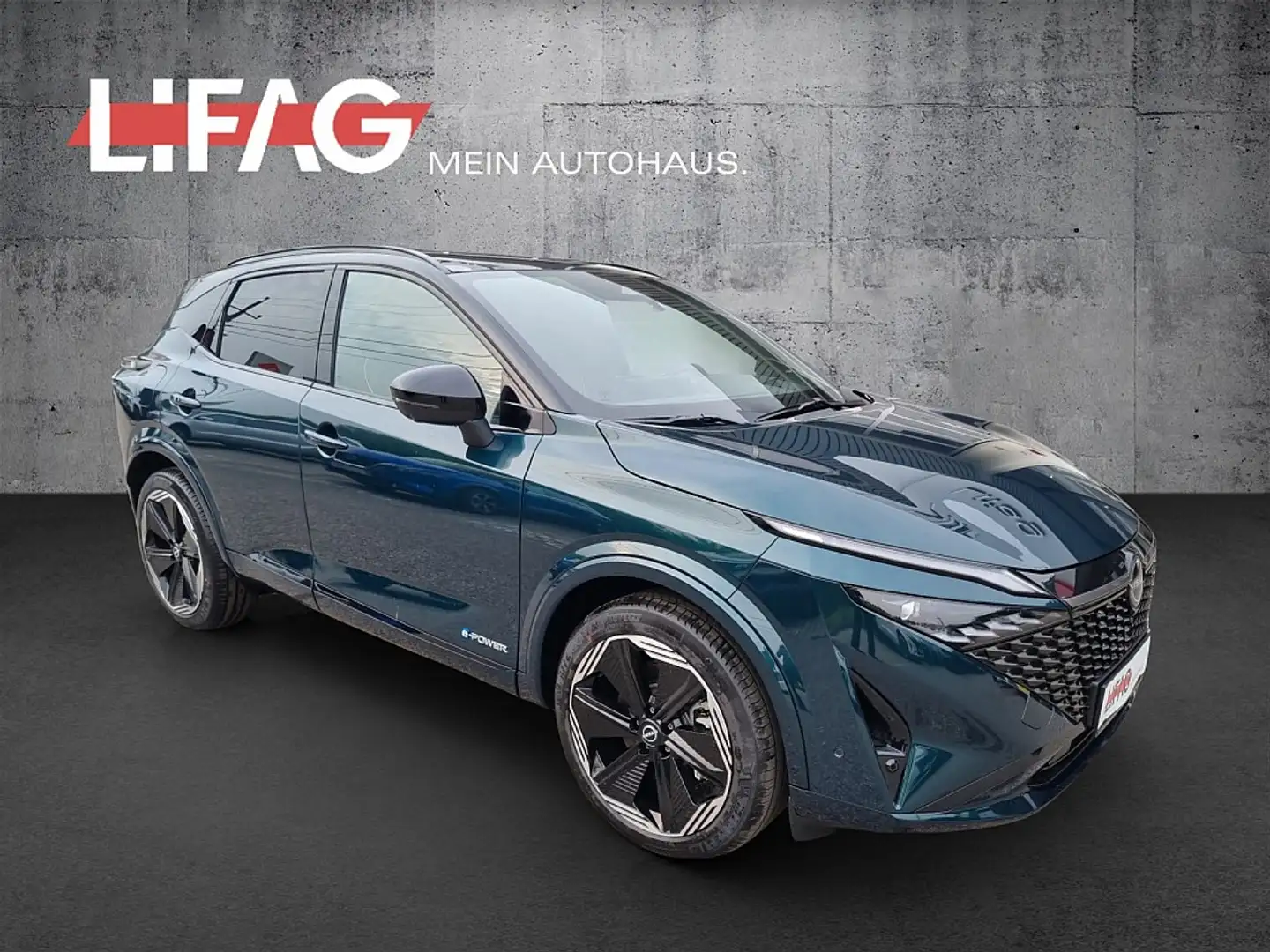 Nissan Qashqai 1,5 VC-T e-Power N-Design+ *ab € 34.990,-* Grün - 1