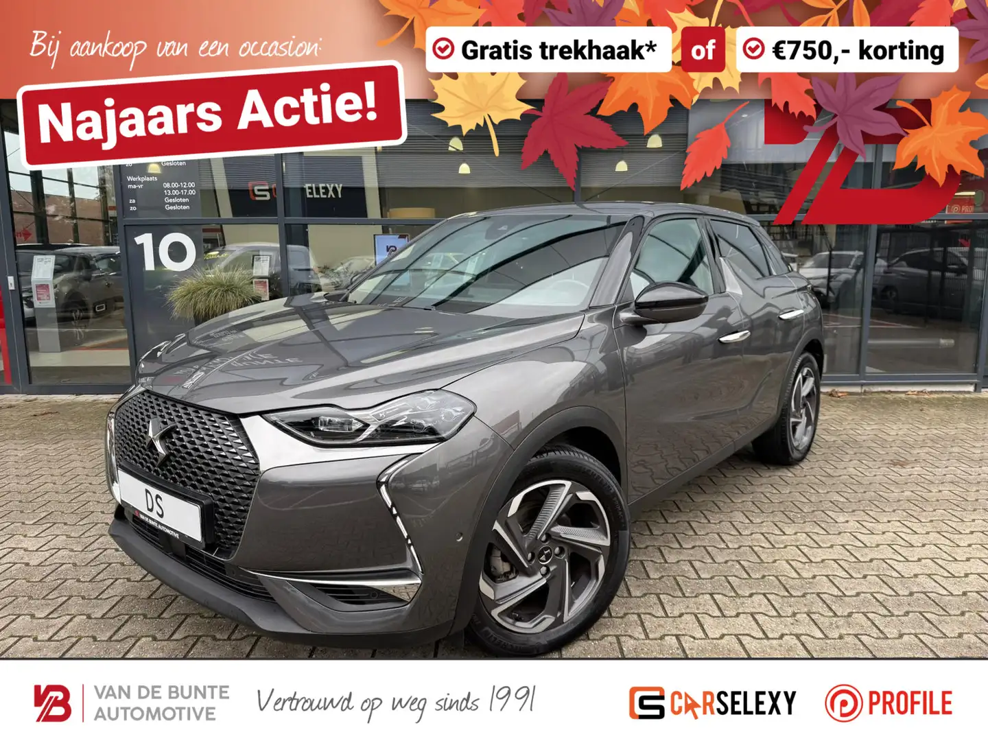 DS Automobiles DS 3 Crossback 1.2 PureTech Rivoli *Automaat* Grijs - 1