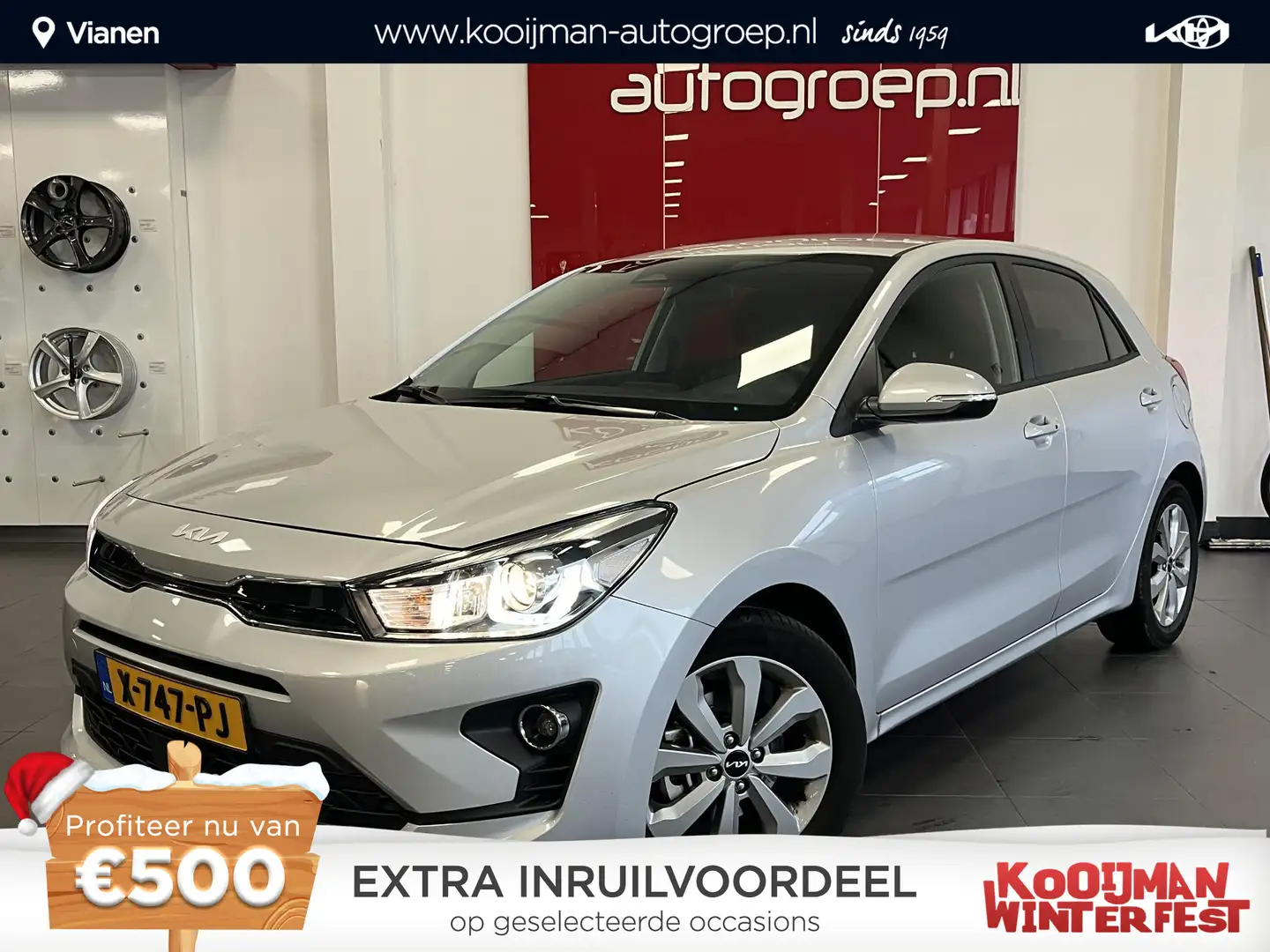 Kia Rio 1.0 T-GDi MHEV DynamicPlusLine Mét trekhaak | Appl Grey - 1