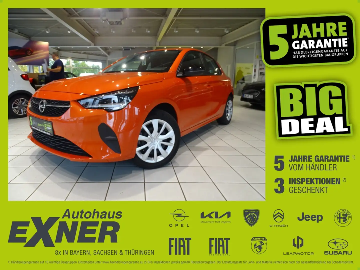 Opel Corsa-e EDITION LED+KlimaA+PDC+AUT+SpurH+Virtual Orange - 1