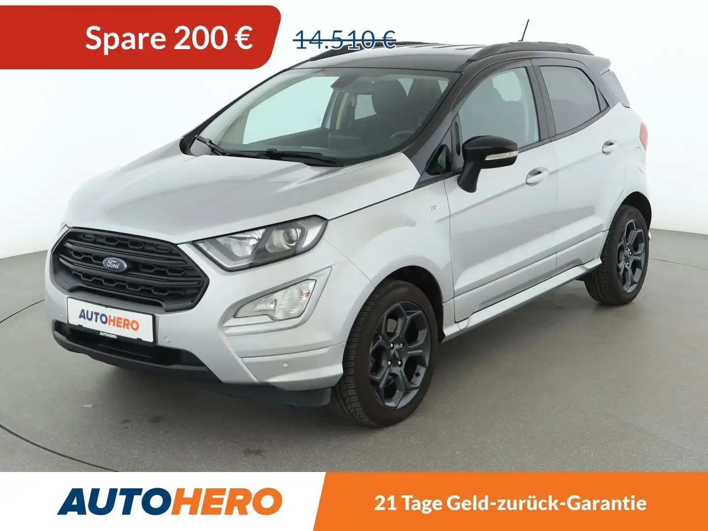 Ford EcoSport 1.0 EcoBoost ST-Line*NAVI*TEMPO*CAM*PDC* Silber - 1
