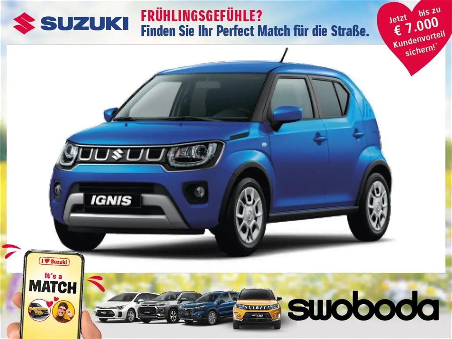 Suzuki Ignis 1,2 Dualjet Hybrid shine Bleu - 1