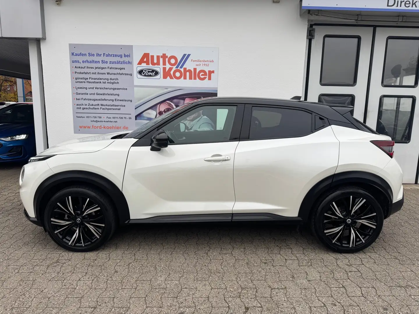 Nissan Juke N-Design Automatik (8-fach Bereifung) 1.Hand Blanc - 2