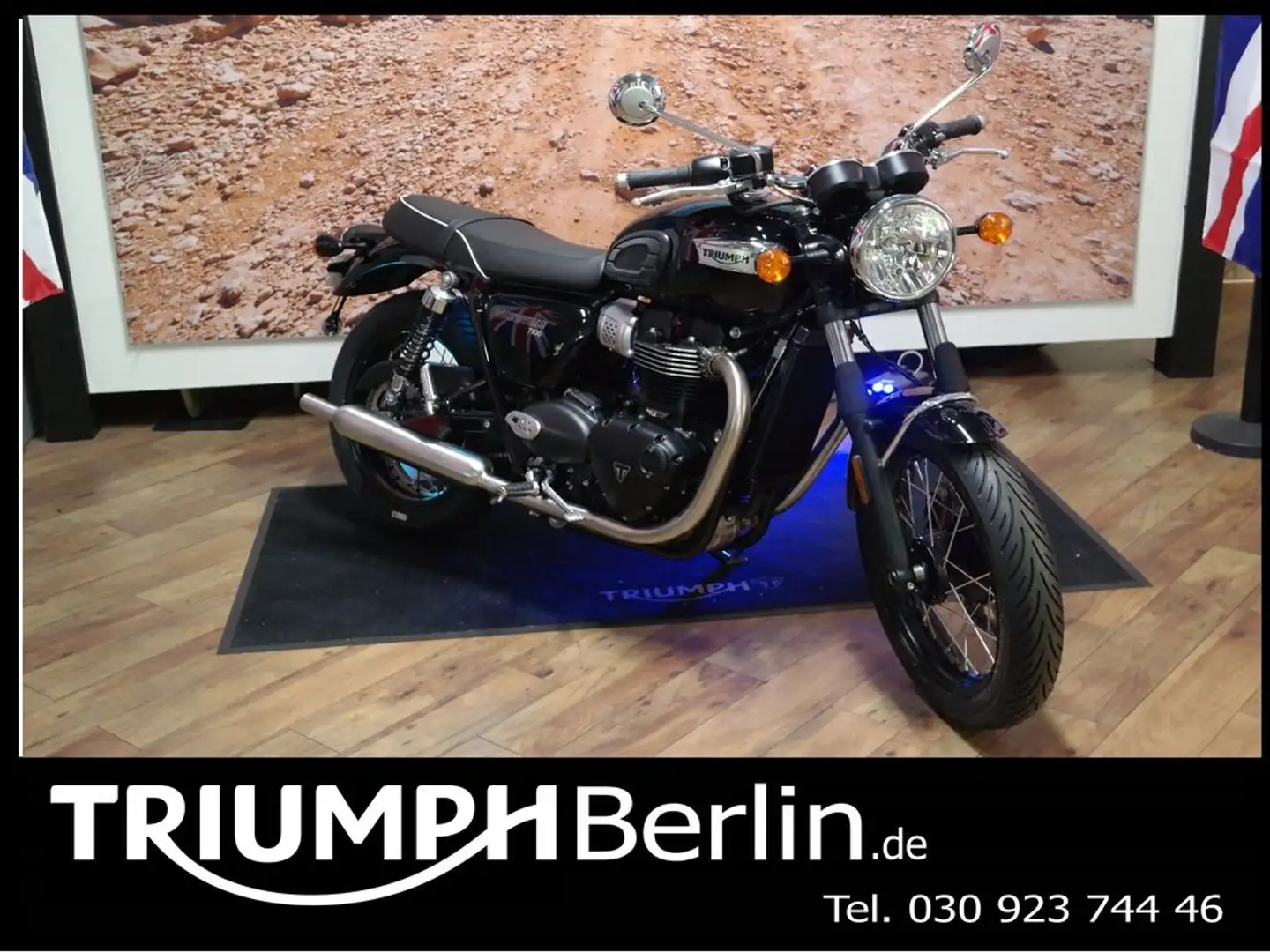 Triumph Bonneville T100 JET BLACK / LIEFERBAR Noir - 1