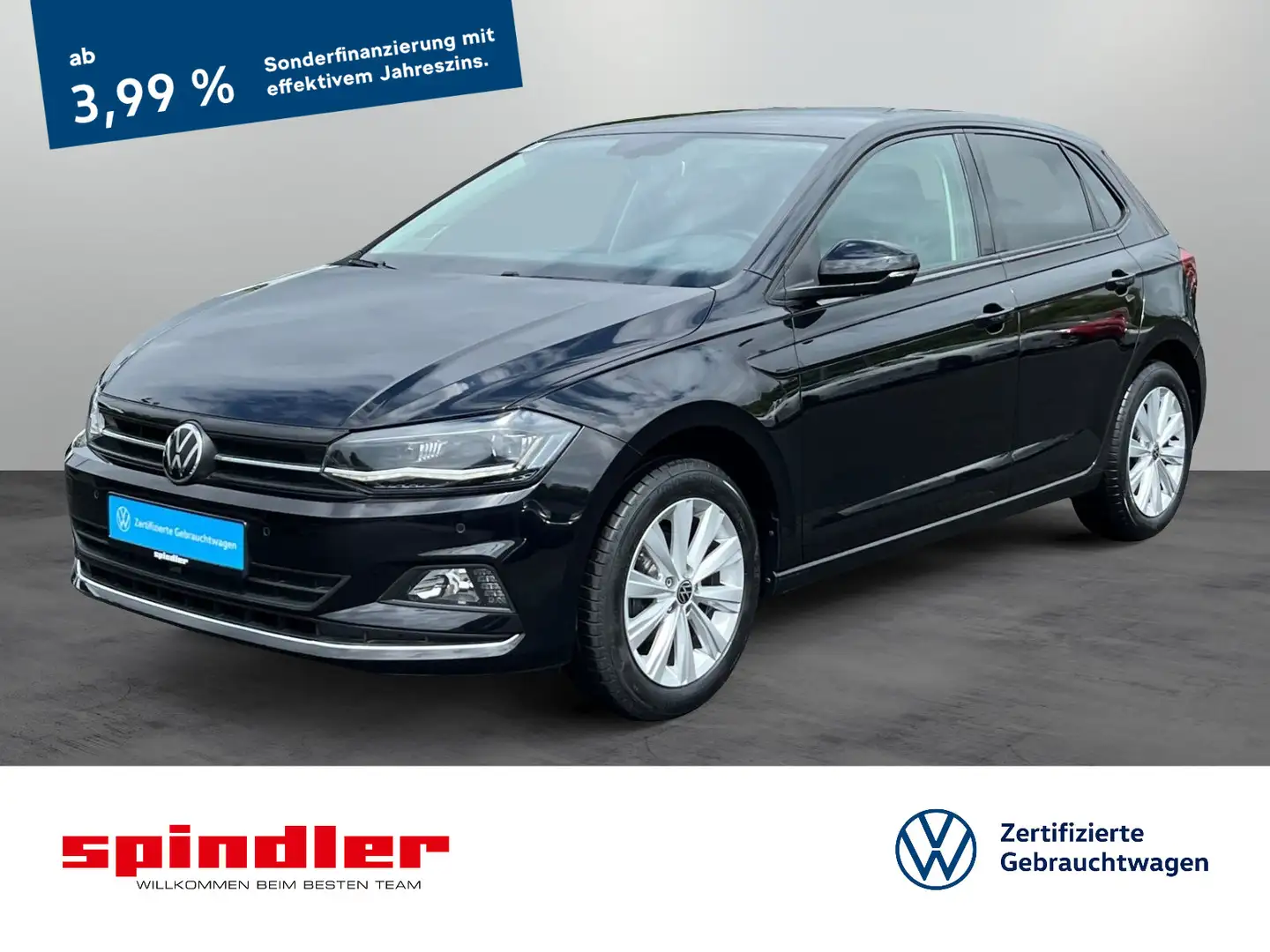 Volkswagen Polo Highline 1.0TSI / AppConnect, LED, PDC, SHZ Noir - 1