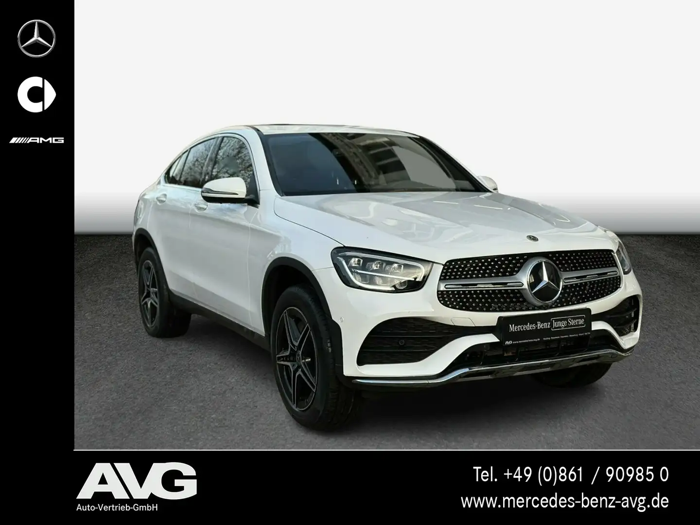 Mercedes-Benz GLC 300 GLC 300 de 4M Coupé AMG MBUX SHD Head-UP 360° Weiß - 2