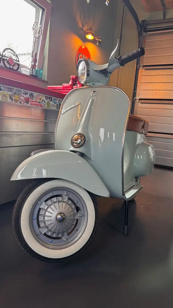 Vespa V 50 N 1966 Rundlicht Neu! Top ! Blau - 2